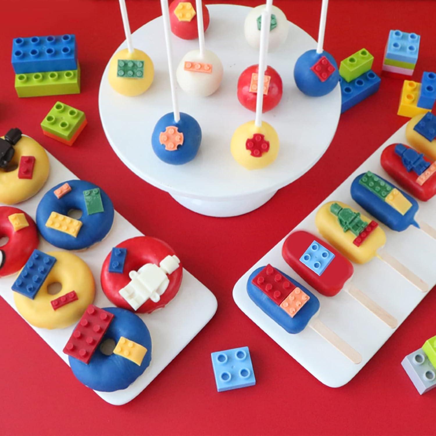 Moldes de Silicona ICOCONG para Fondant de Robot y Bloques