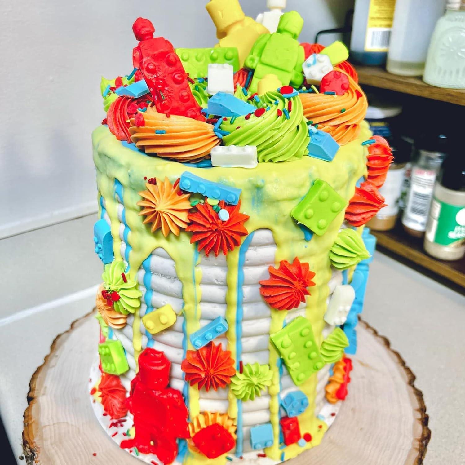 Moldes de Silicona ICOCONG para Fondant de Robot y Bloques