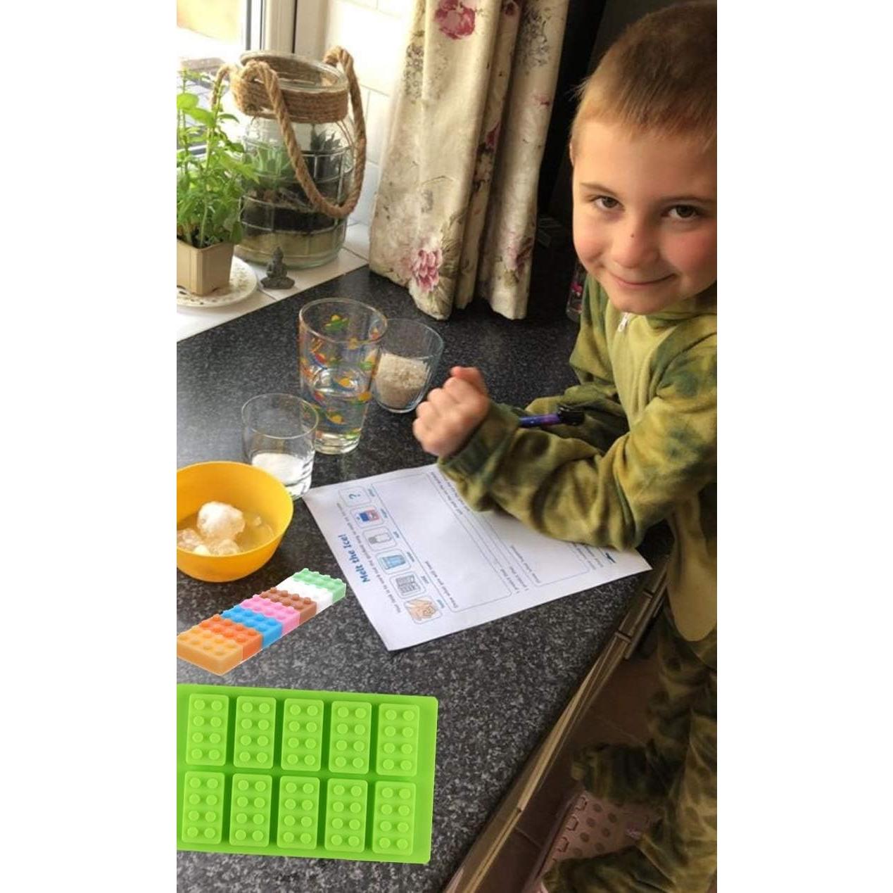 Bandeja de Hielo Silicona i Kito Lego 19x12 cm - 2 Piezas