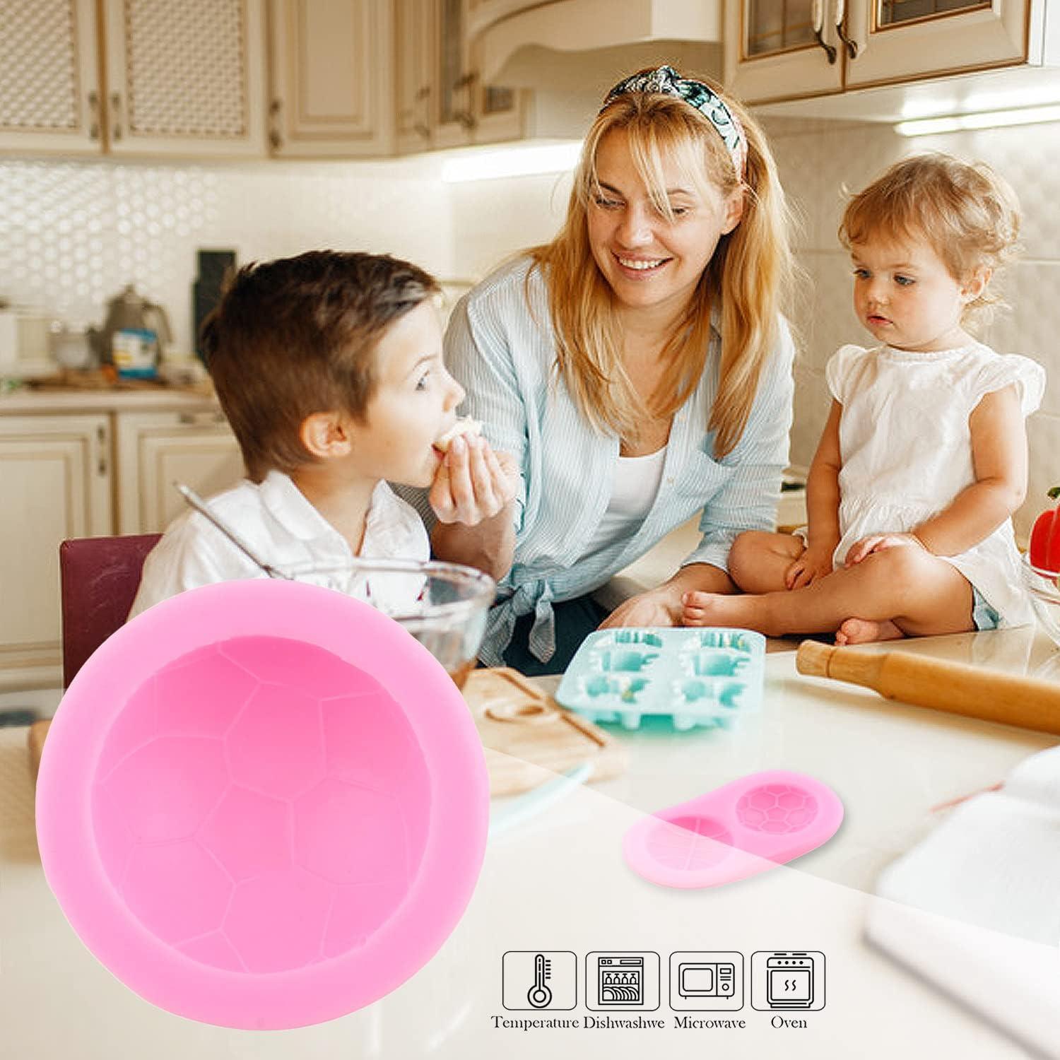 Set de 4 Moldes de Silicona para Pasteles ZiXiang - Fútbol, Baloncesto, Béisbol, Rugby