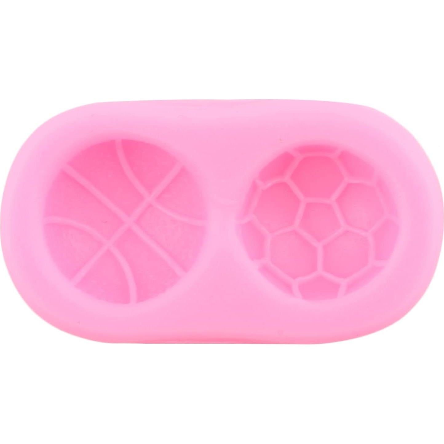 Set de 4 Moldes de Silicona para Pasteles ZiXiang - Fútbol, Baloncesto, Béisbol, Rugby