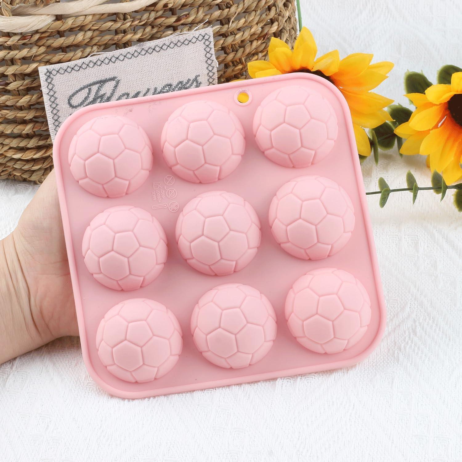 Molde de Silicona para Chocolate de Fútbol EPYHREHM 9 Cavidades