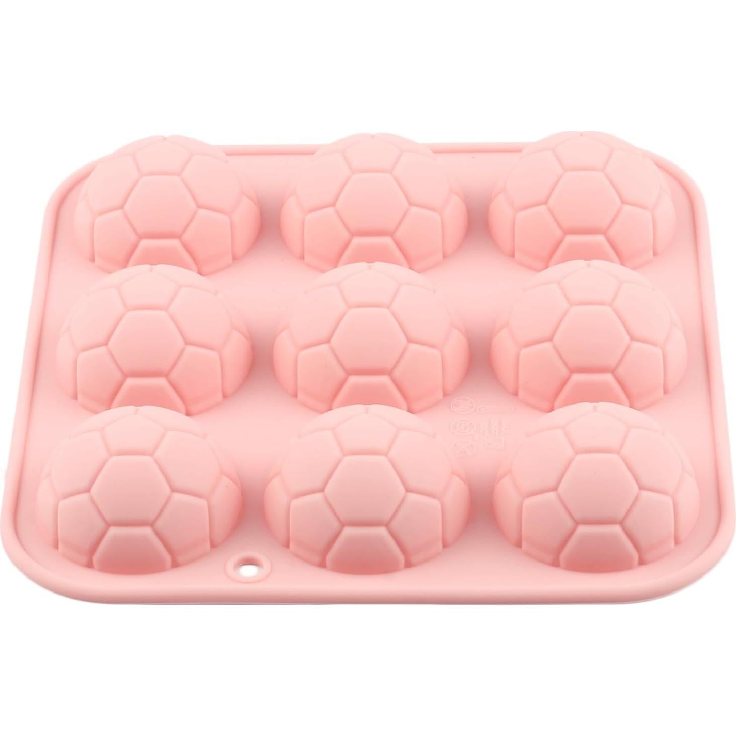 Molde de Silicona para Chocolate de Fútbol EPYHREHM 9 Cavidades