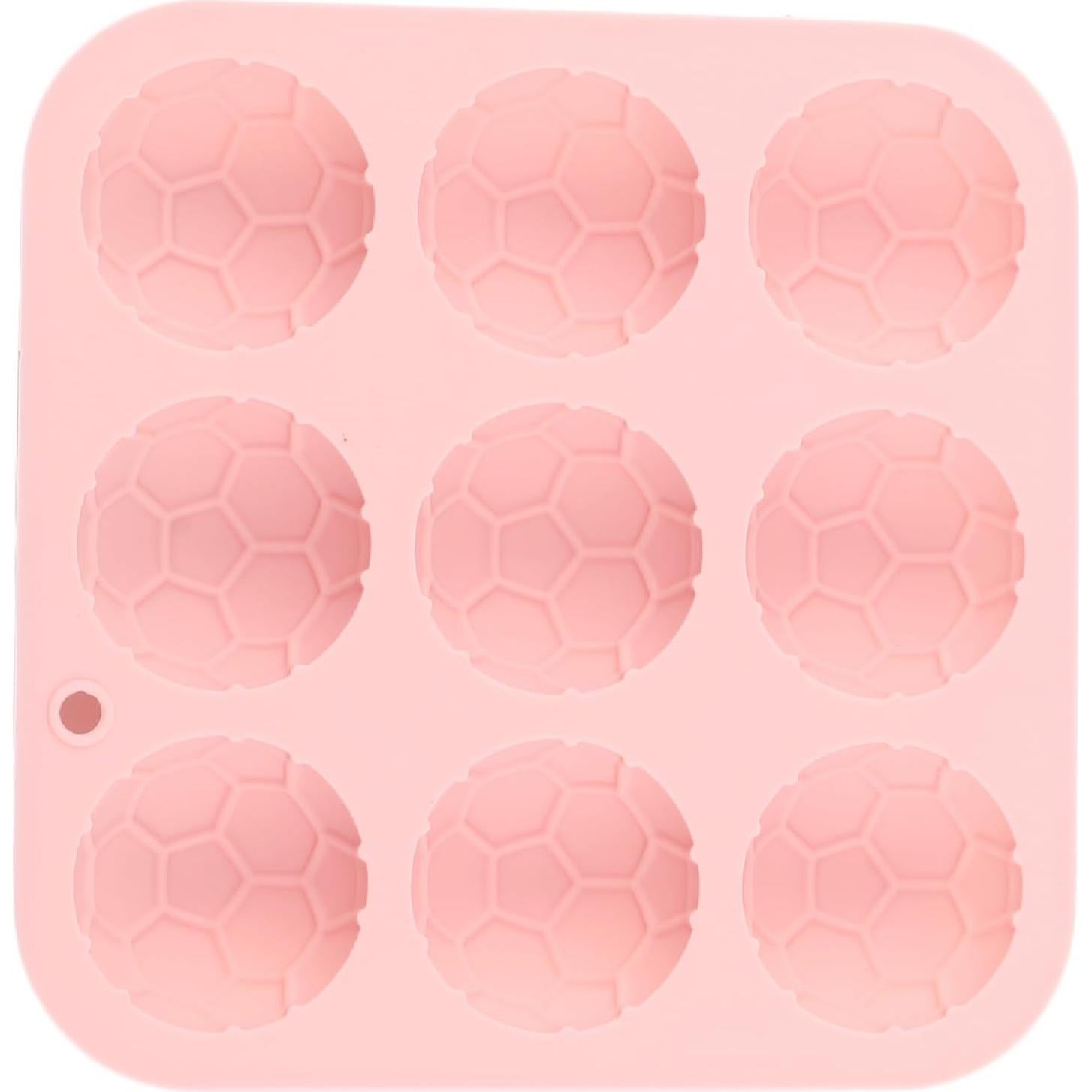 Molde de Silicona para Chocolate de Fútbol EPYHREHM 9 Cavidades