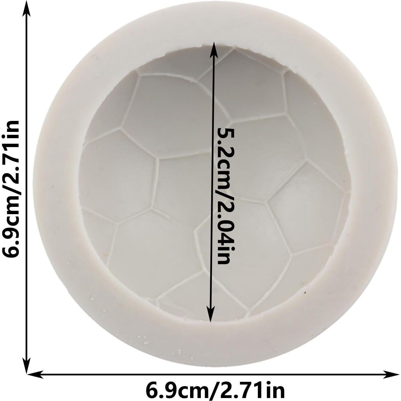 Molde de Silicona para Pasteles de Fútbol YANQINMS 8x7 cm