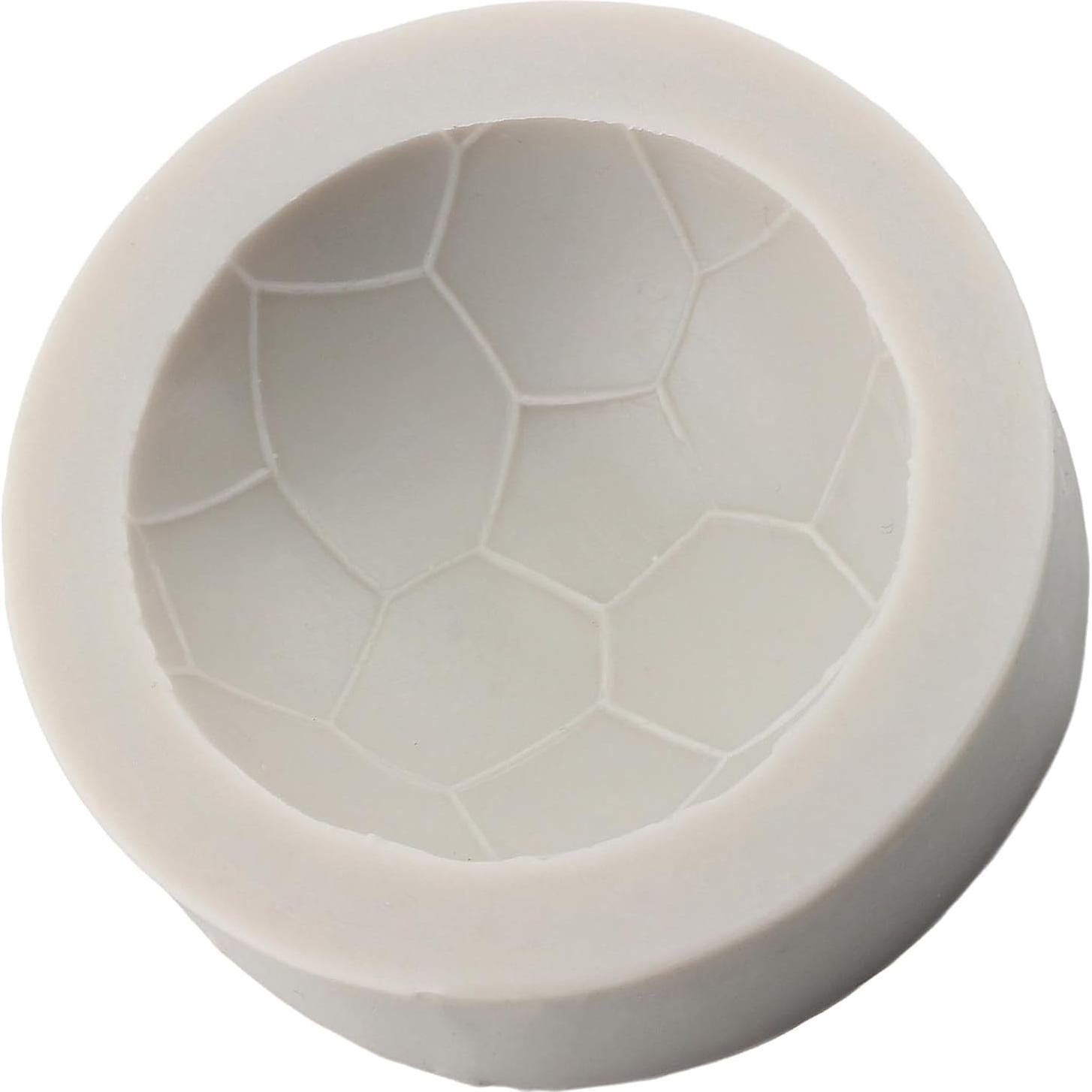 Molde de Silicona para Pasteles de Fútbol YANQINMS 8x7 cm