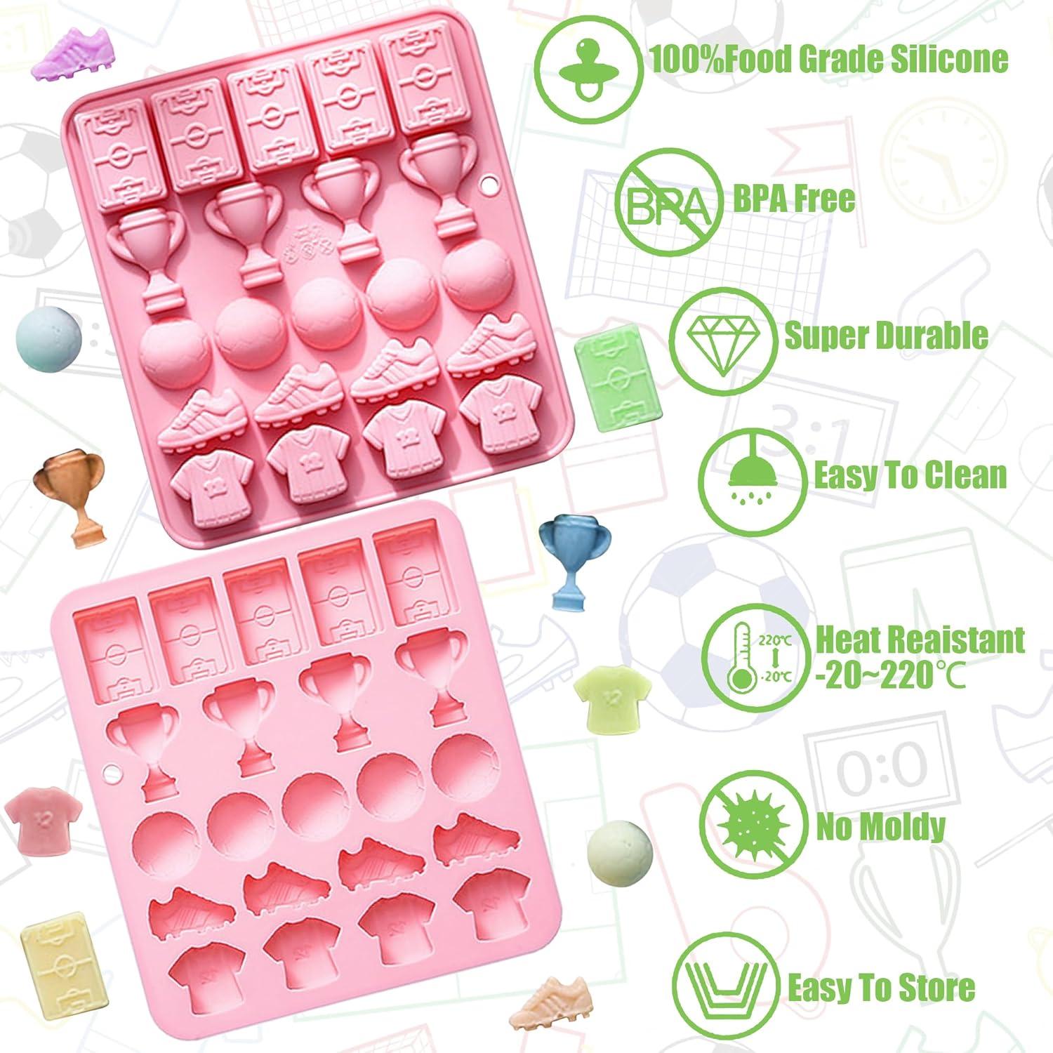 Molde de Silicona para Chocolate de Fútbol Ysqool 20 Cavidades