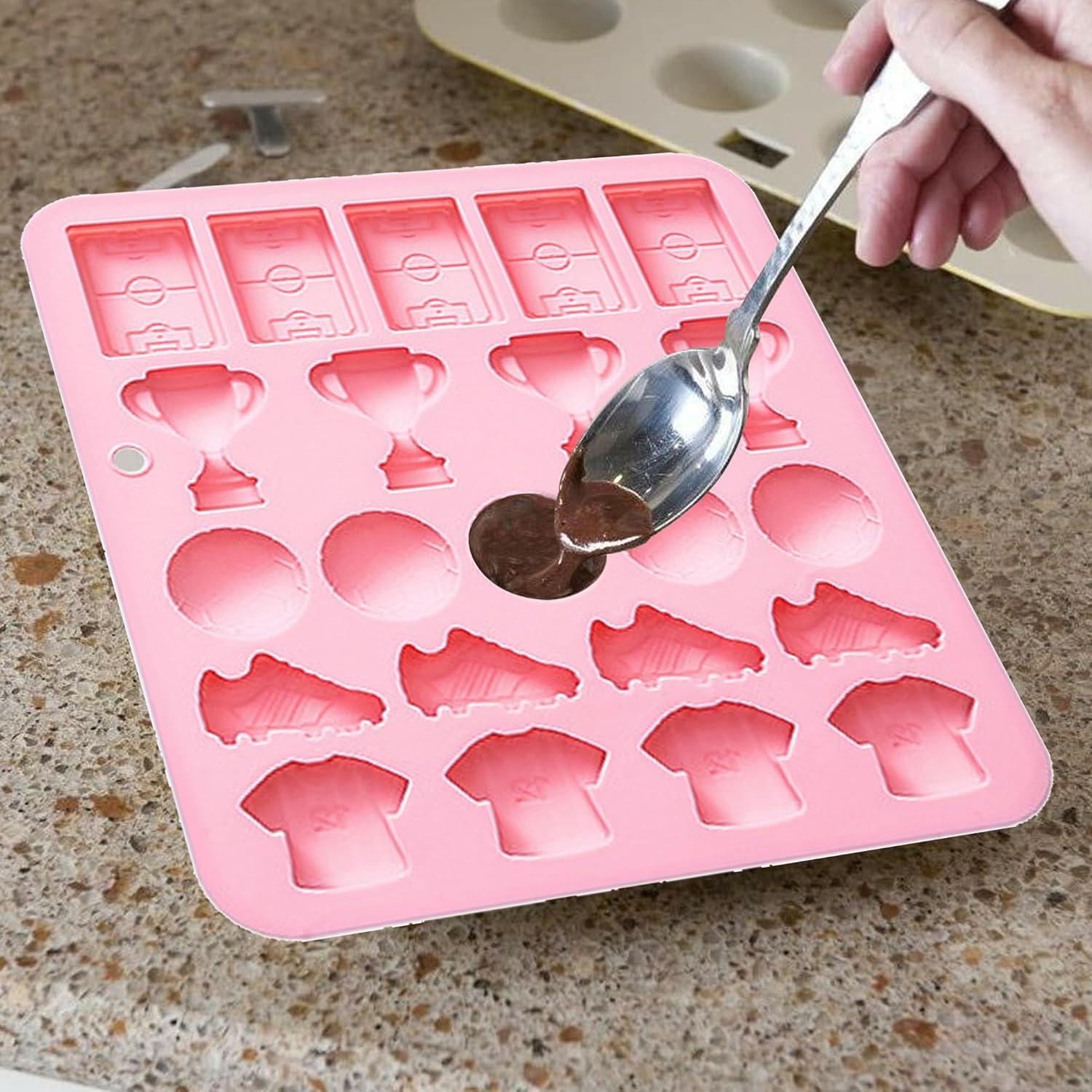 Molde de Silicona para Chocolate de Fútbol Ysqool 20 Cavidades