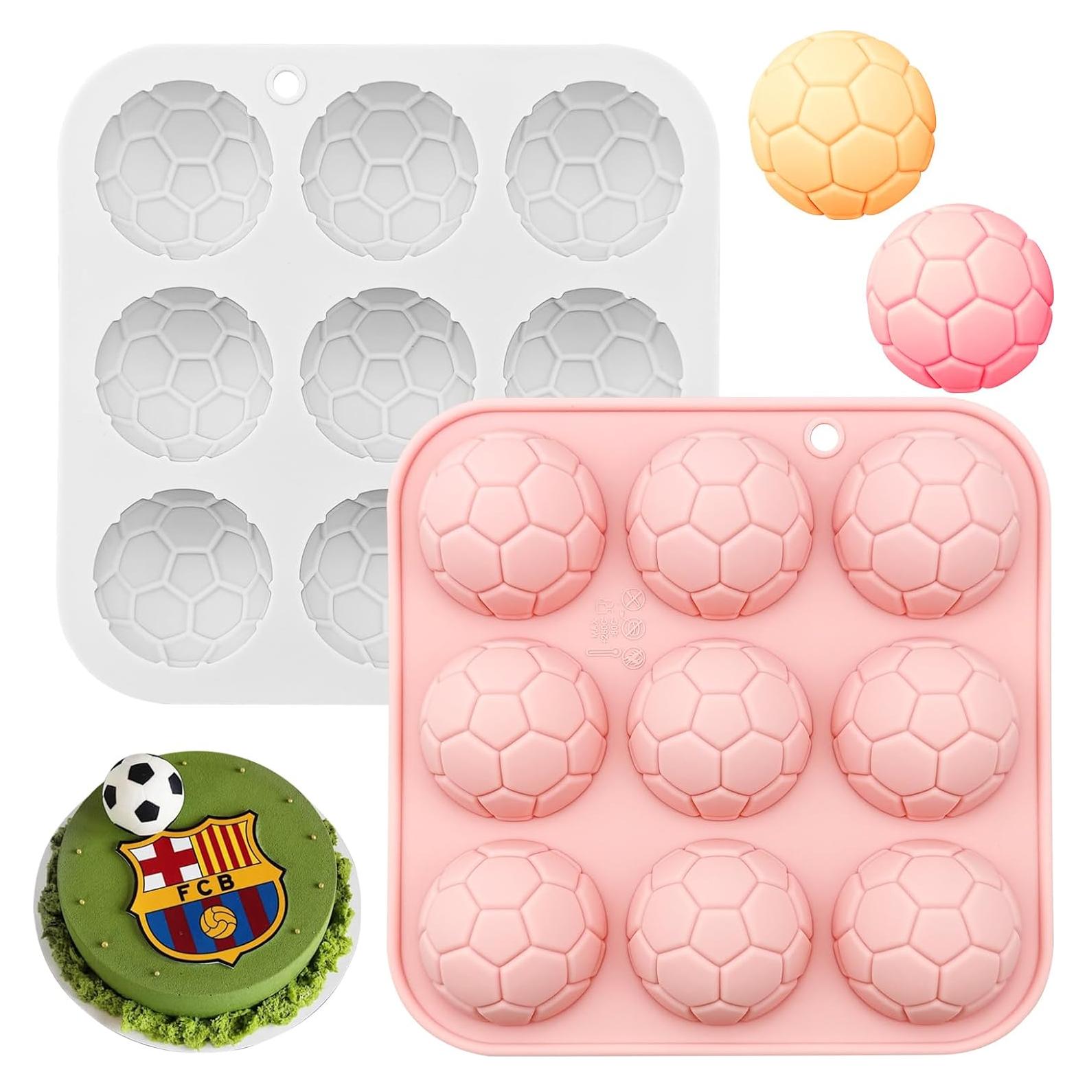 Molde de Silicona para Chocolate Fútbol Arvintas 2 Piezas