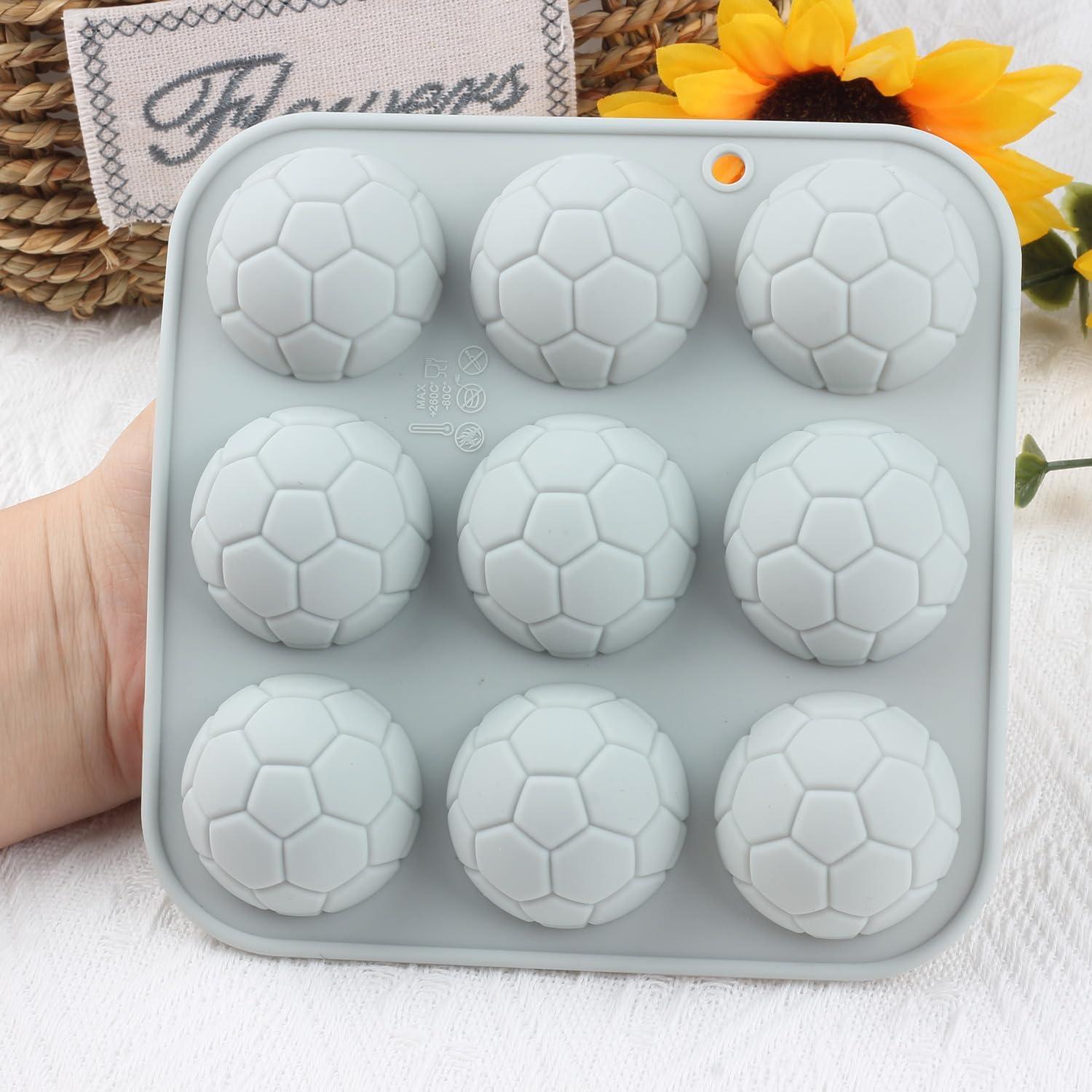 Molde de Silicona para Caramelos de Fútbol AIBOYA 9 Cavidades