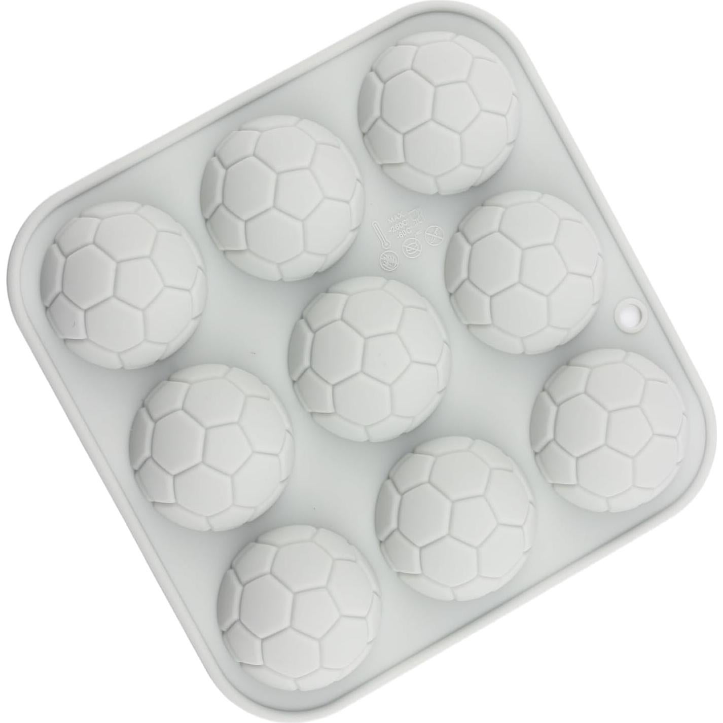 Molde de Silicona para Caramelos de Fútbol AIBOYA 9 Cavidades