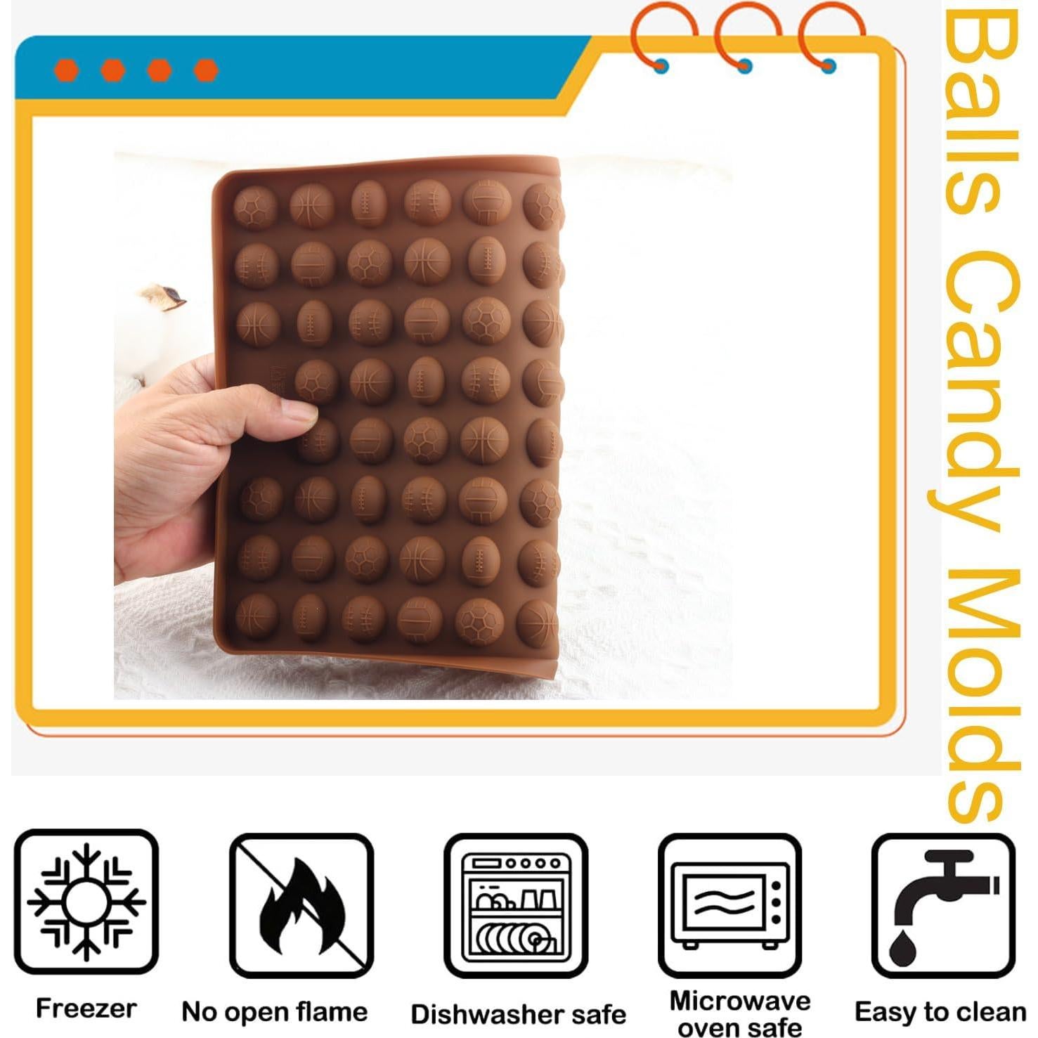 Molde de Silicona para Bolas Deportivas YIMINGMOLD 29.8x20 cm