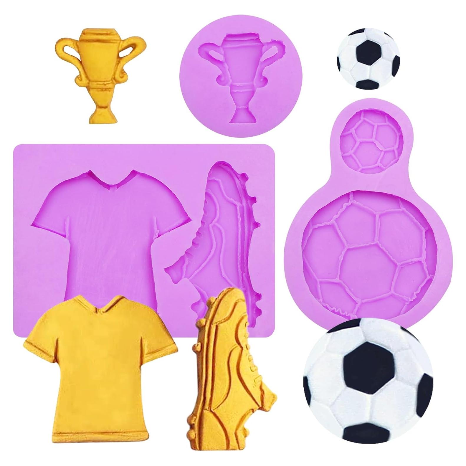 Juego de Moldes de Silicona Infovox para Fútbol - 10.2 cm