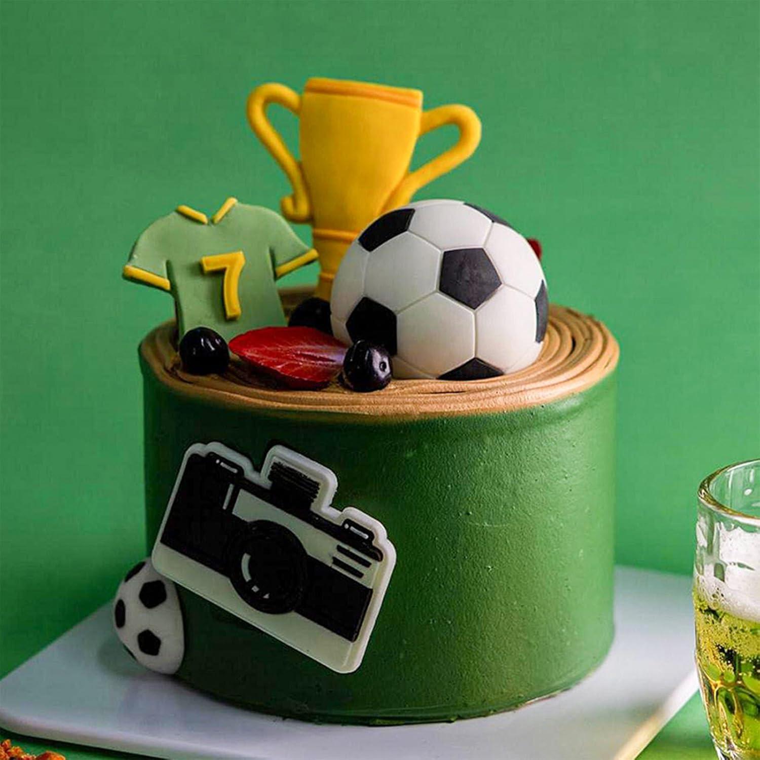 Moldes de Silicona para Fondant de Fútbol Acvcatto - 4 Piezas