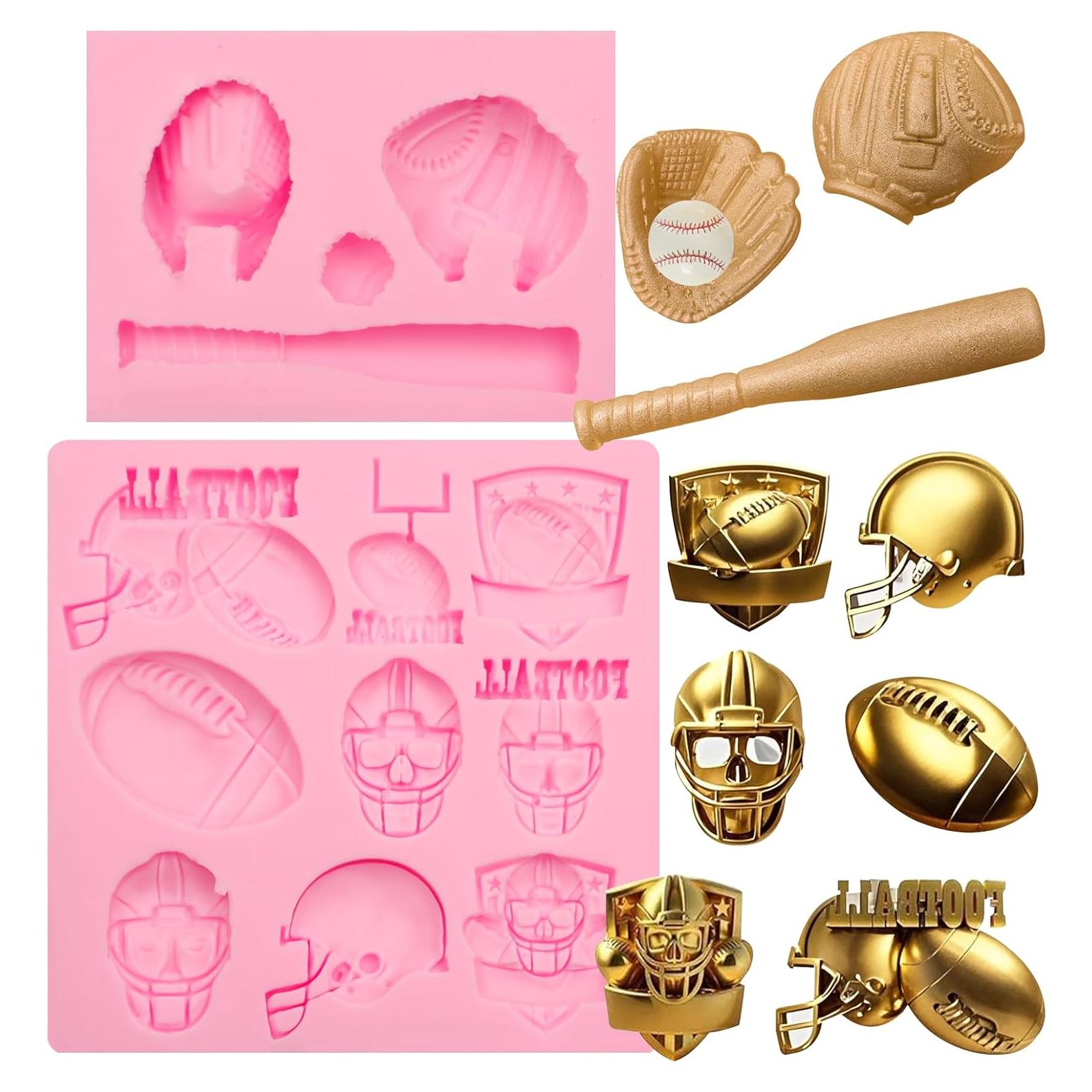 Molde de Silicona para Fondant de Fútbol Americano LCcakem