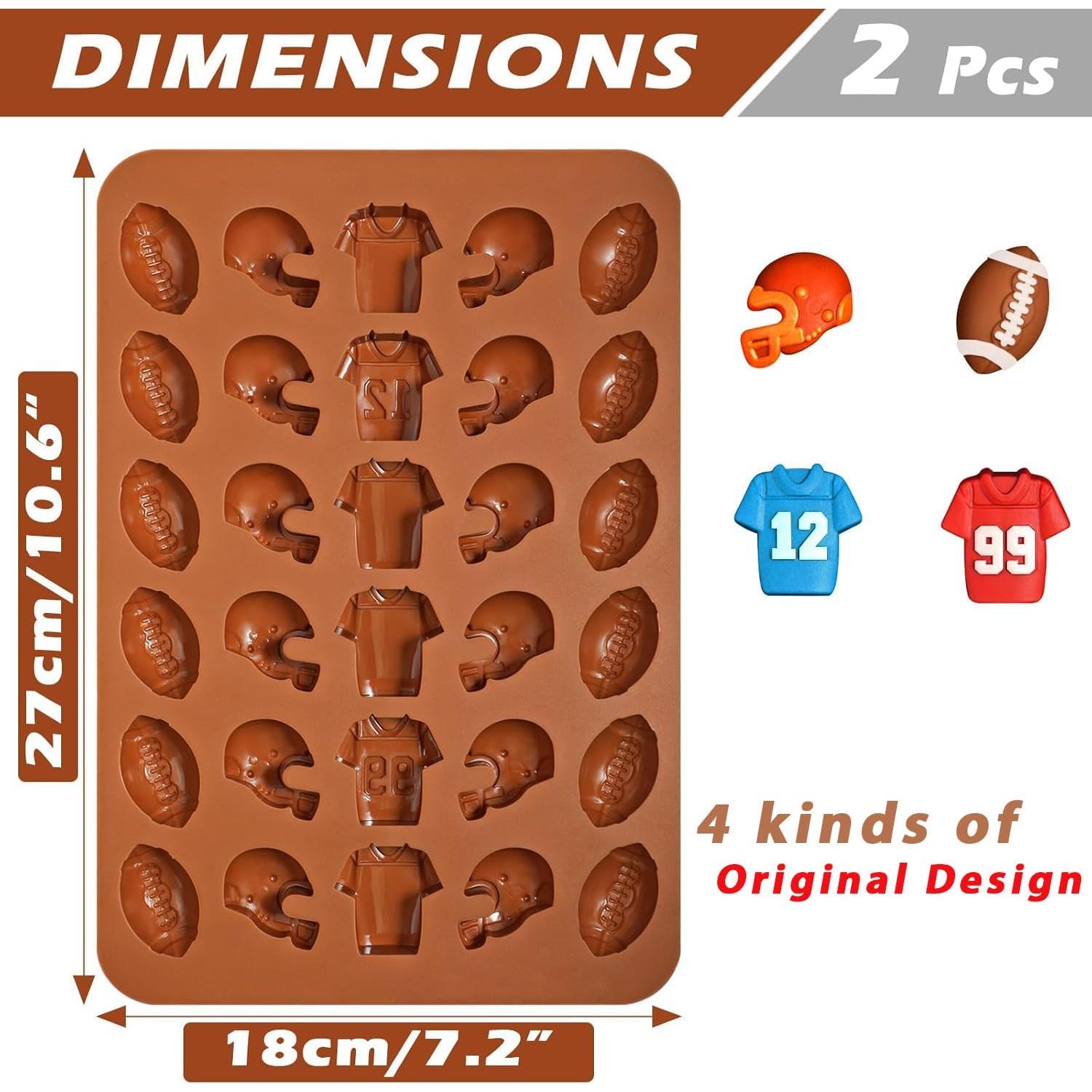 Molde de Silicona para Chocolate Webake Fútbol - 2 Piezas