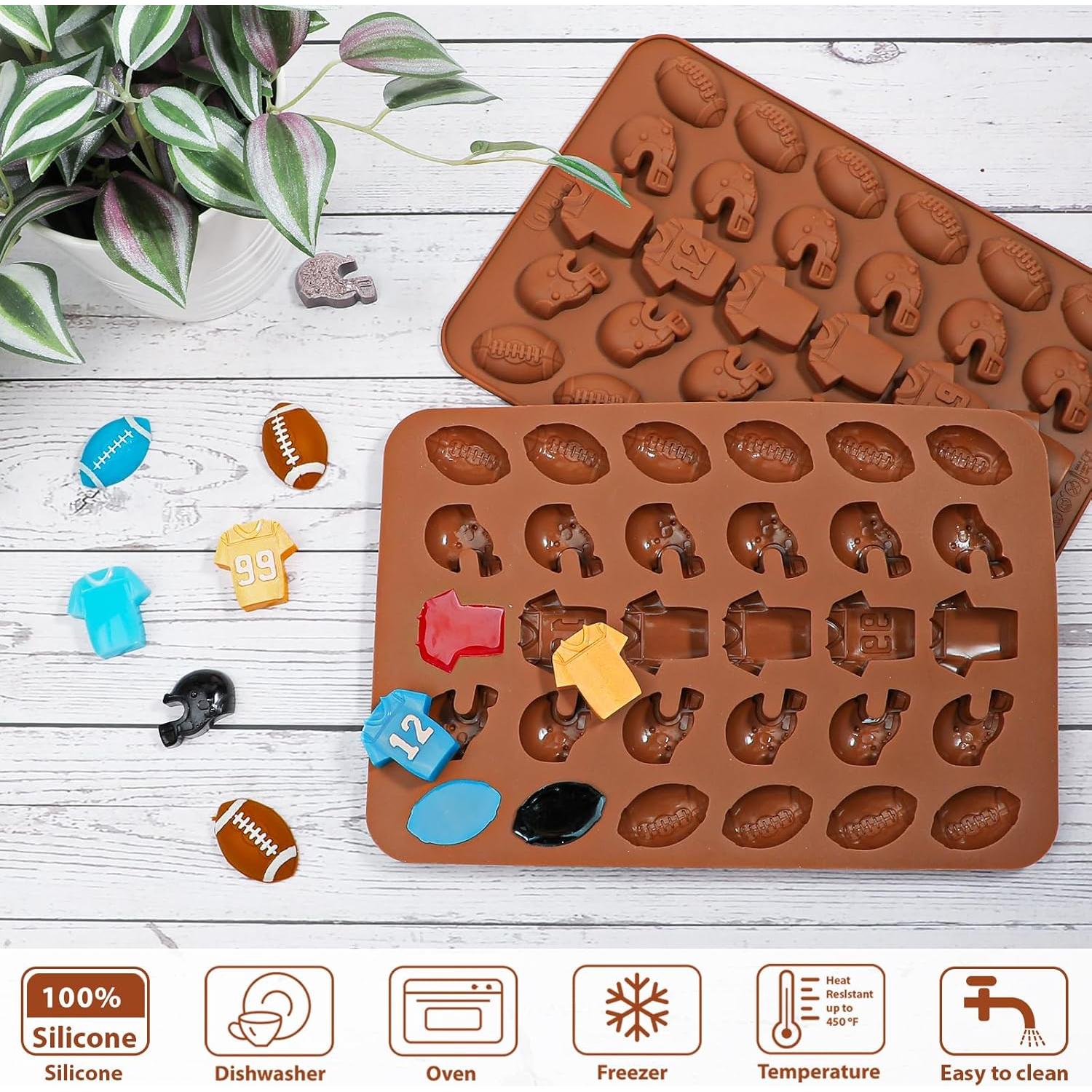 Molde de Silicona para Chocolate Webake Fútbol - 2 Piezas