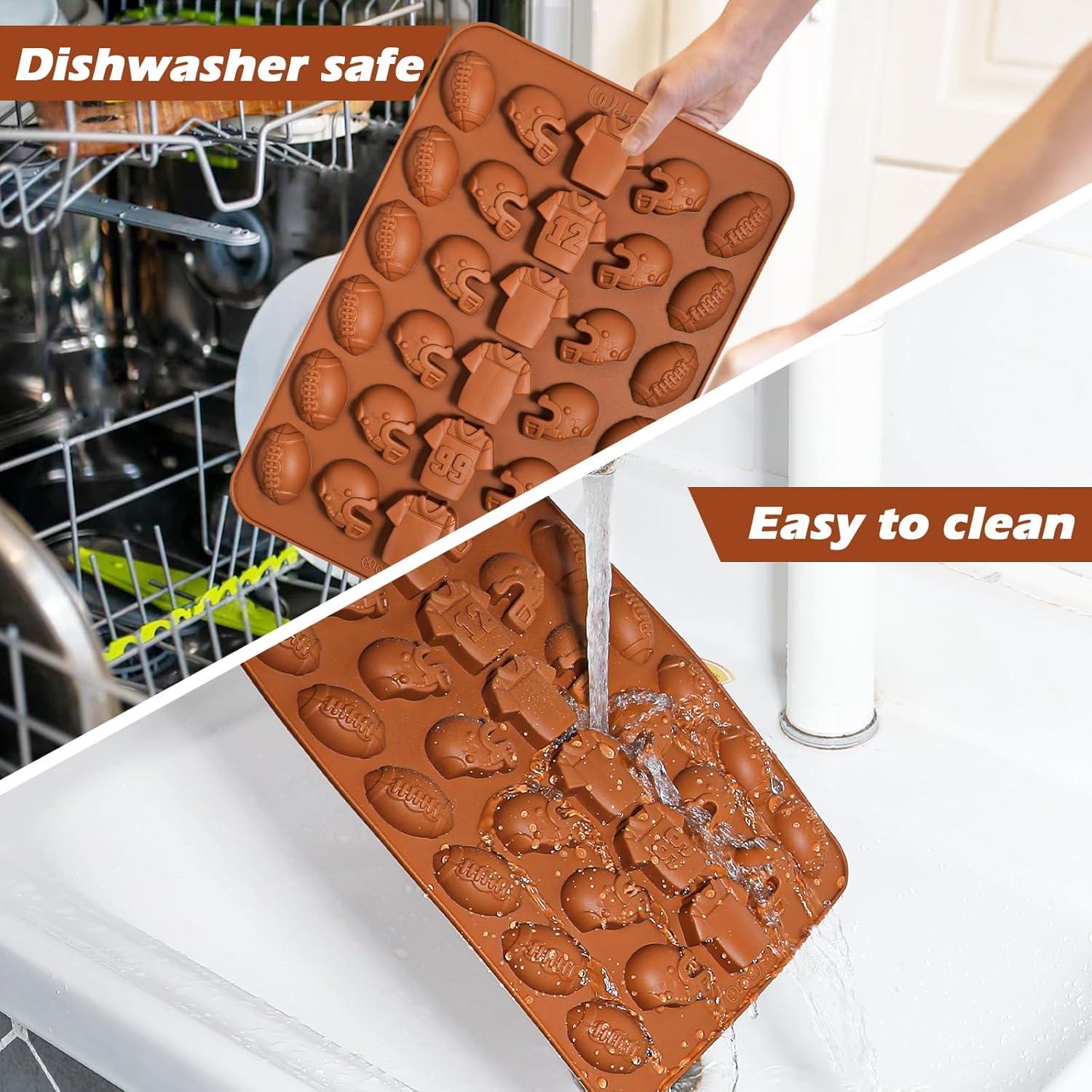 Molde de Silicona para Chocolate Webake Fútbol - 2 Piezas