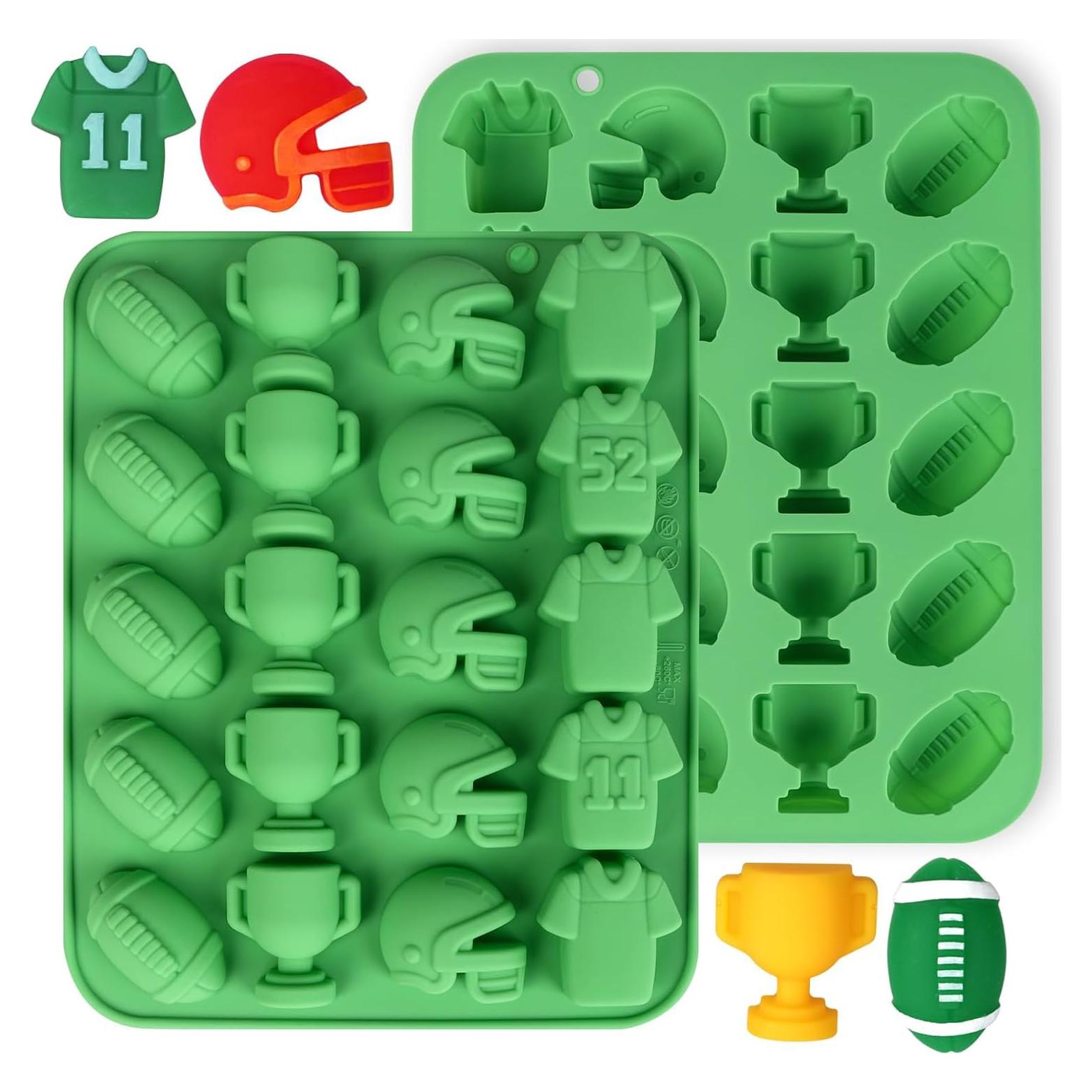 Molde de Chocolate de Fútbol Hewomate - 2 Piezas de Silicona