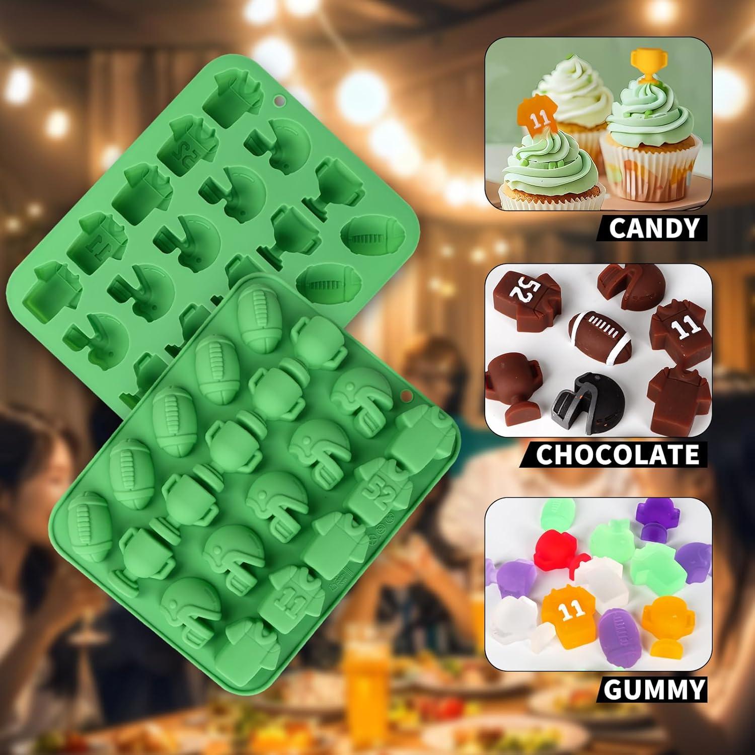 Molde de Chocolate de Fútbol Hewomate - 2 Piezas de Silicona