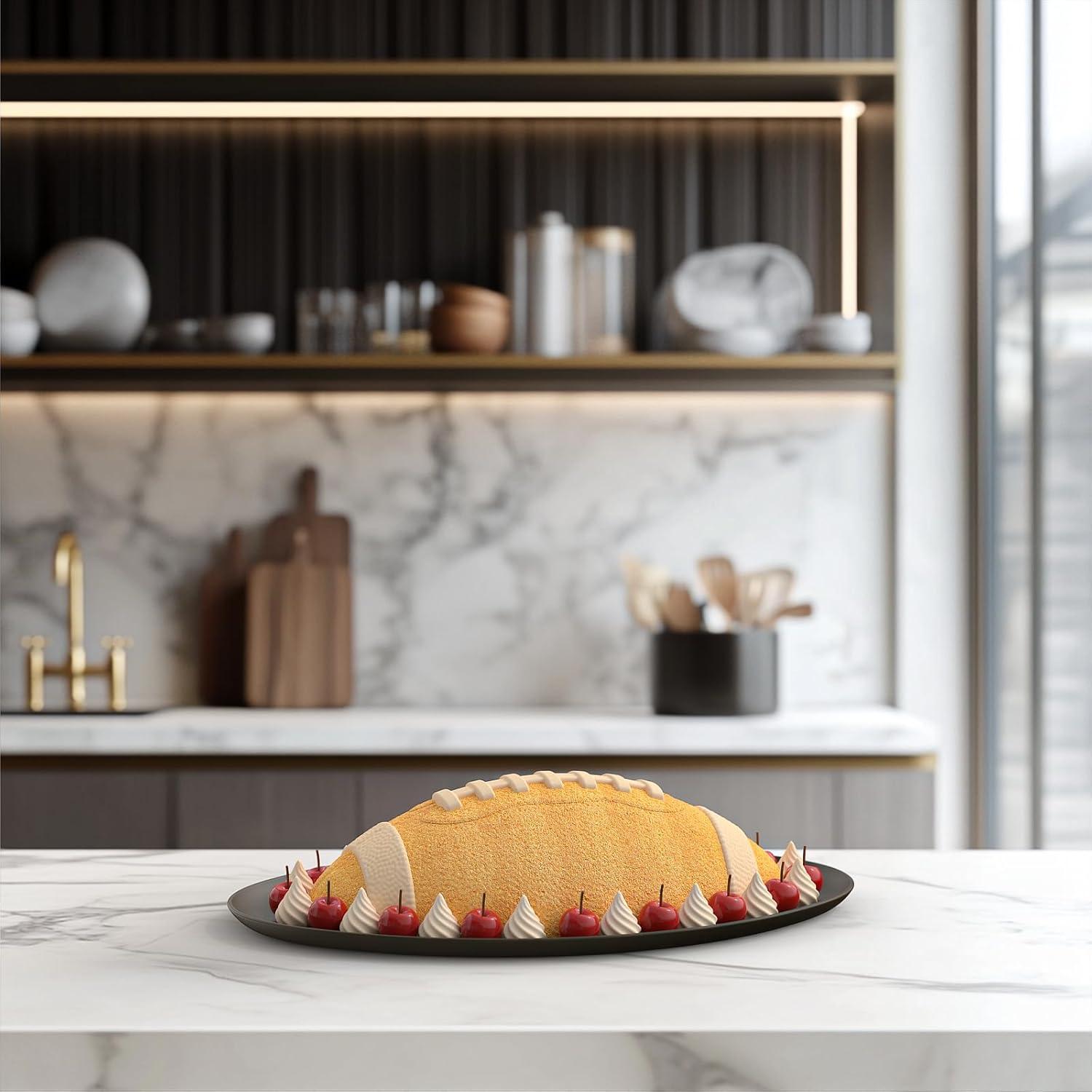 Molde de Silicona Antiadherente Frutasky para Pastel de Fútbol 30 cm