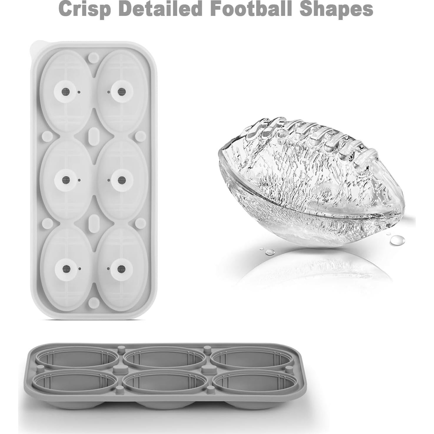 Bandeja de Hielo en Forma de Fútbol 3D Nax Caki - Silicona Grande