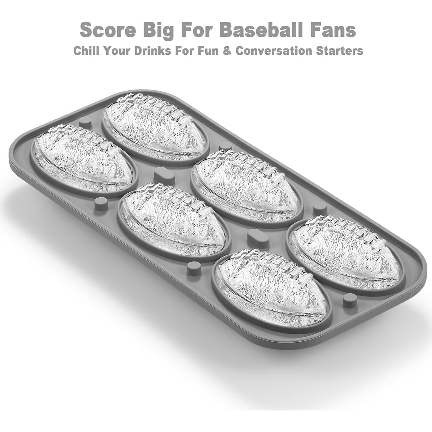 Bandeja de Hielo en Forma de Fútbol 3D Nax Caki - Silicona Grande