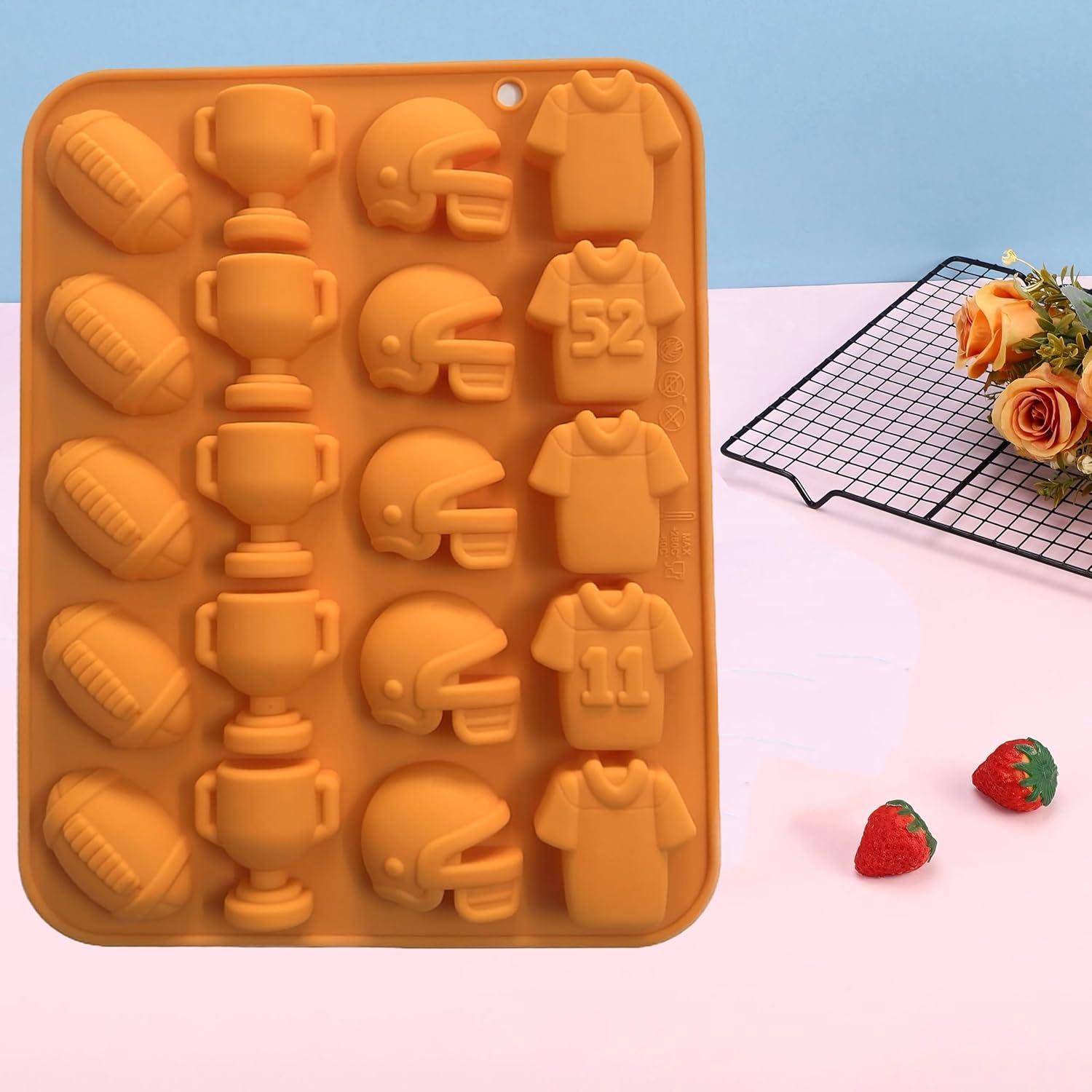 Moldes de Caramelo de Fútbol Apiocmy - 2 Piezas, 40 Cavidades