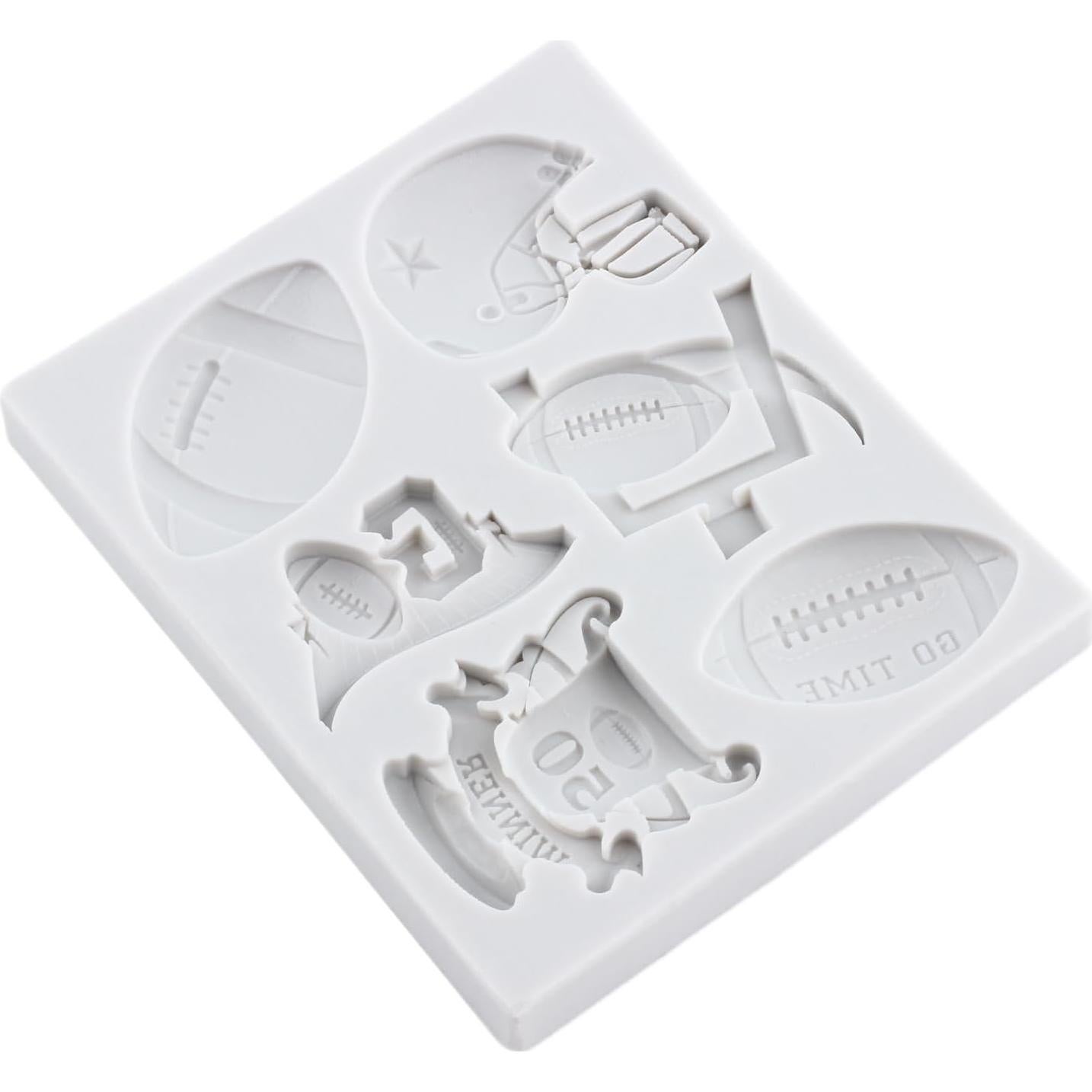 Set de 3 Moldes de Silicona FCKEMLDS para Fondant Deportivo