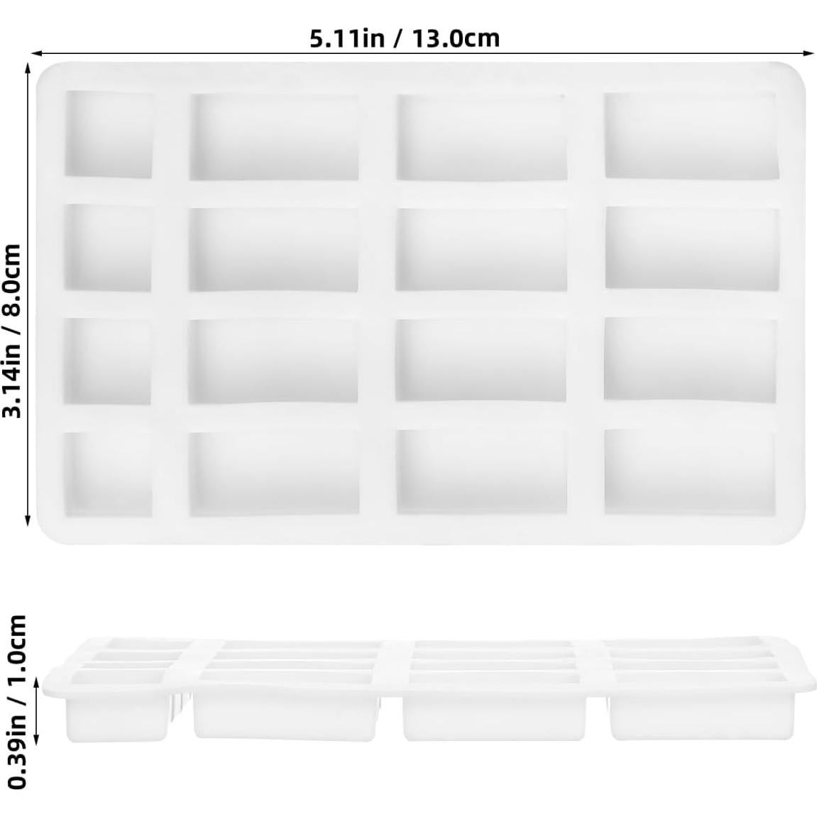 Molde de Ladrillo Miniatura Angoily de Silicona 13x8 cm