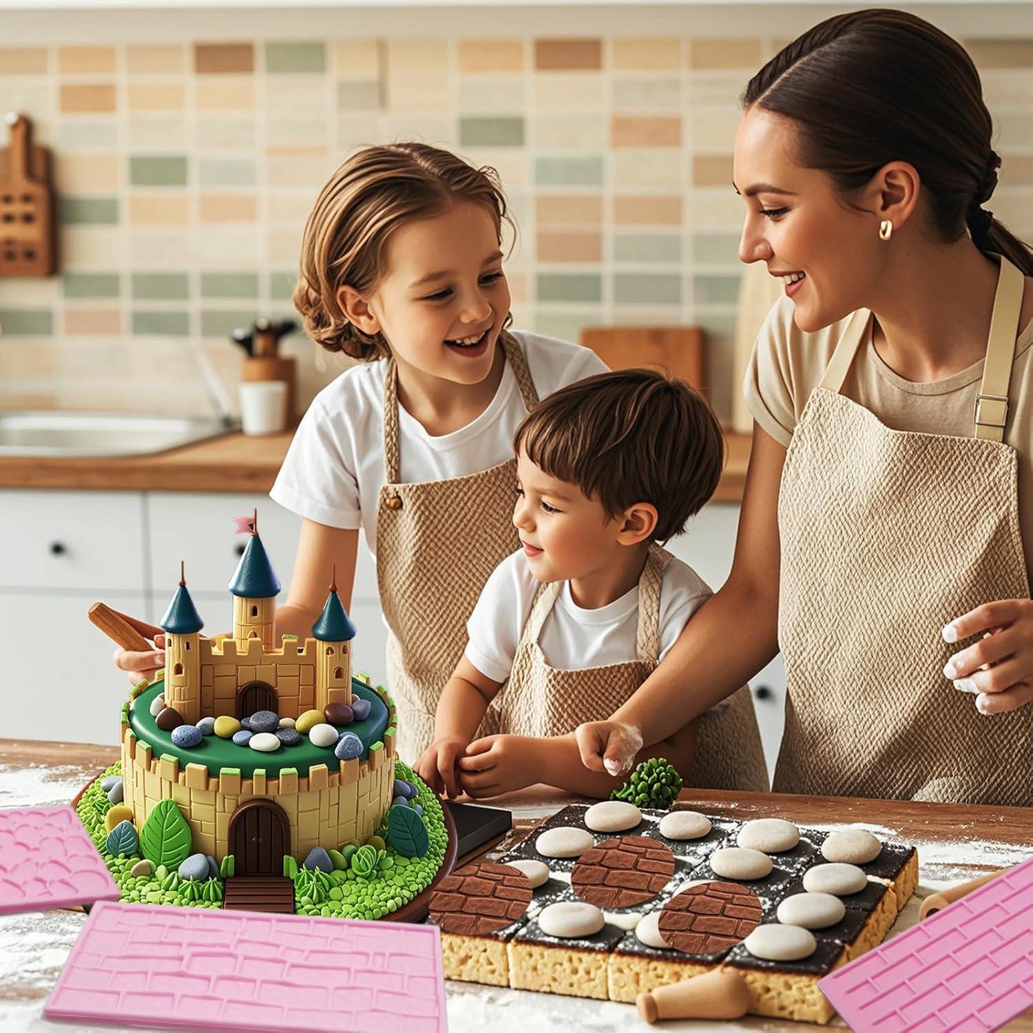 Moldes de Silicona para Chocolate Muyulin - 3 Piezas Texturizadas