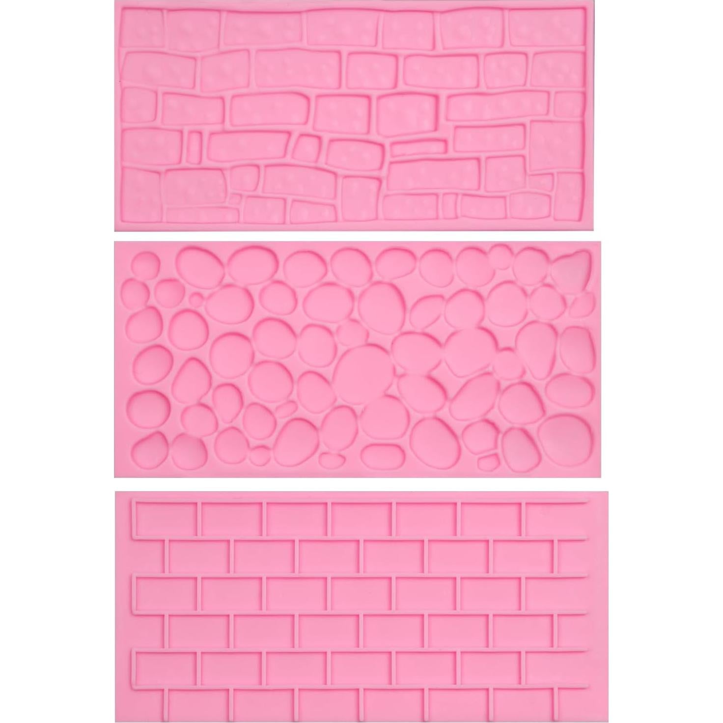 Moldes de Silicona para Chocolate Muyulin - 3 Piezas Texturizadas