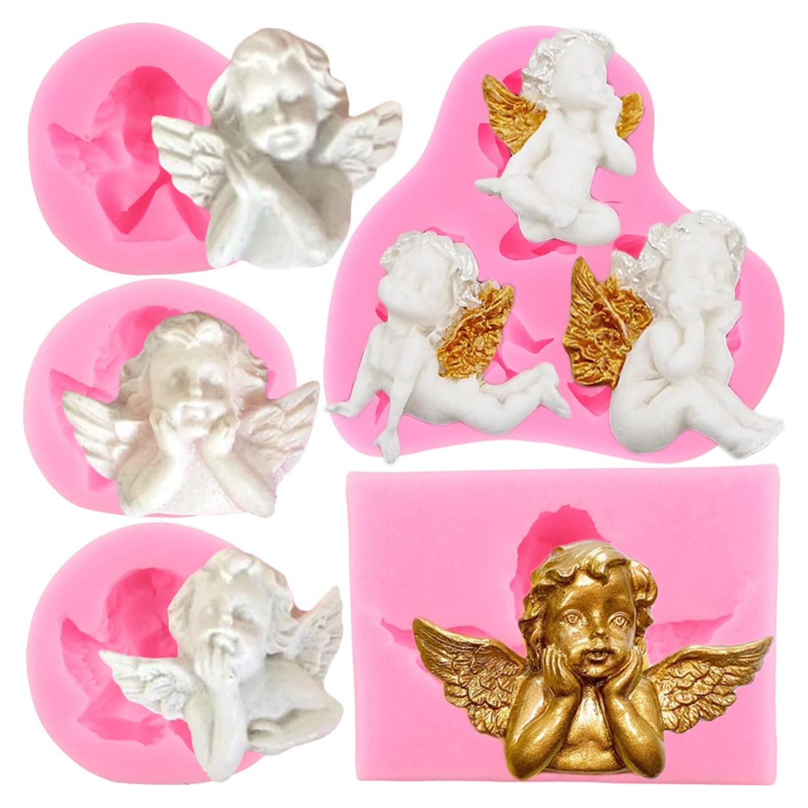 Moldes de Silicona para Fondant Angel Baby ZiXiang - Set de 5