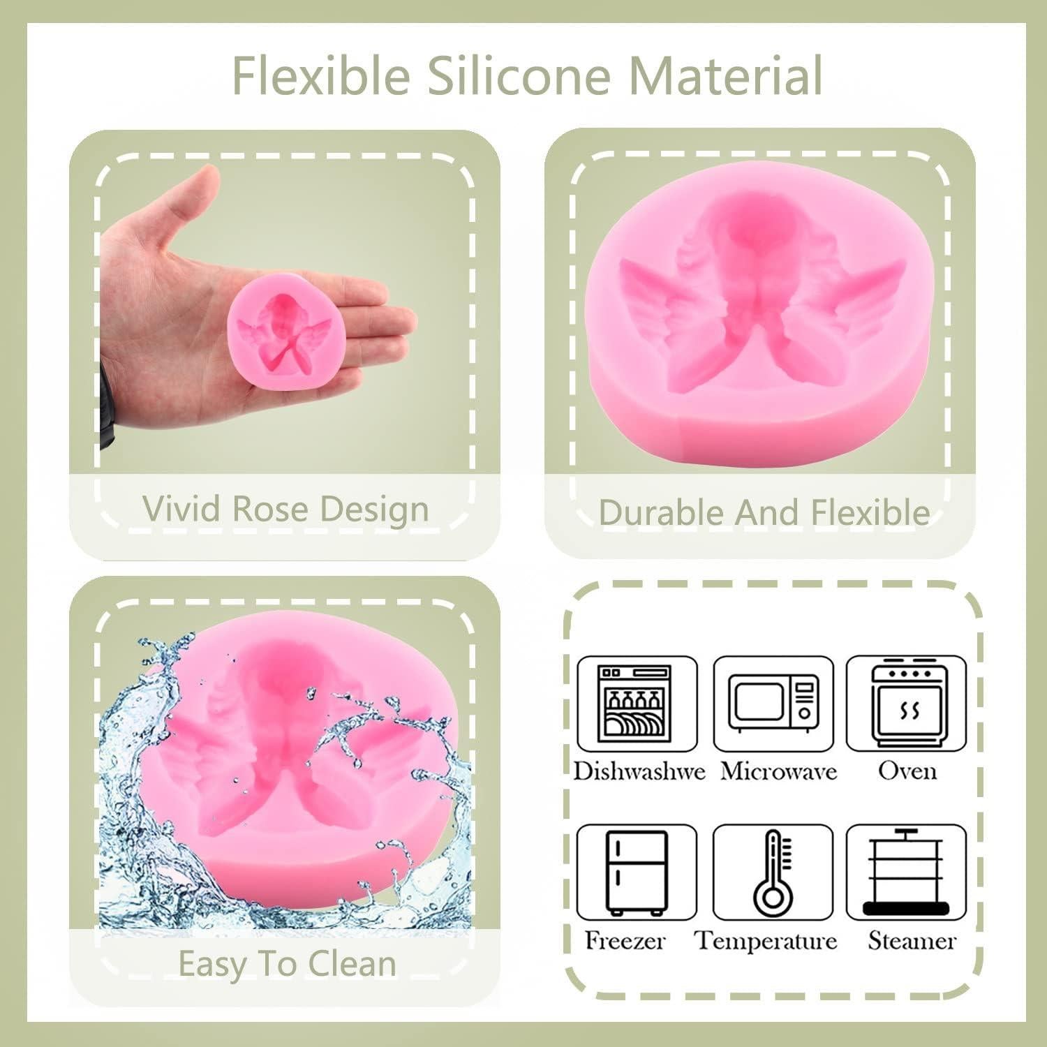 Moldes de Silicona para Fondant Angel Baby ZiXiang - Set de 5