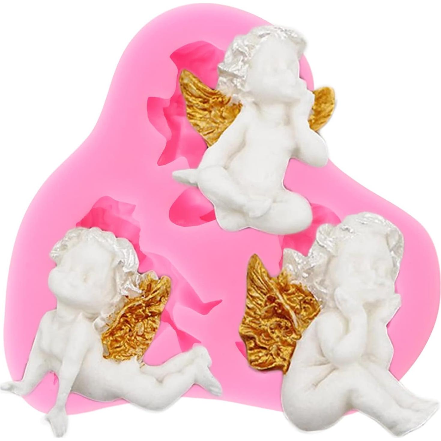 Moldes de Silicona para Fondant Angel Baby ZiXiang - Set de 5