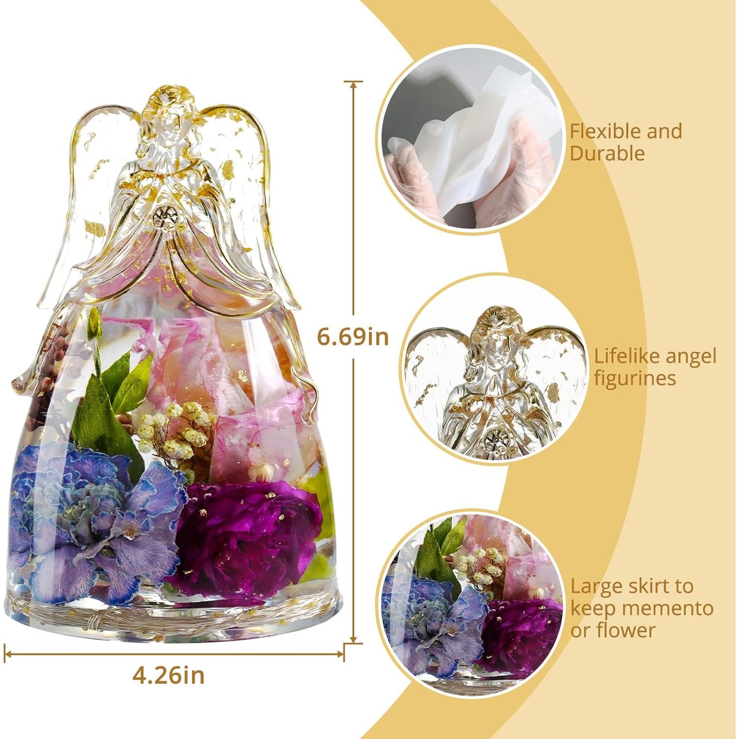 Molde de Silicona de Ángel LET'S RESIN 11.87x10.91x17.12 cm