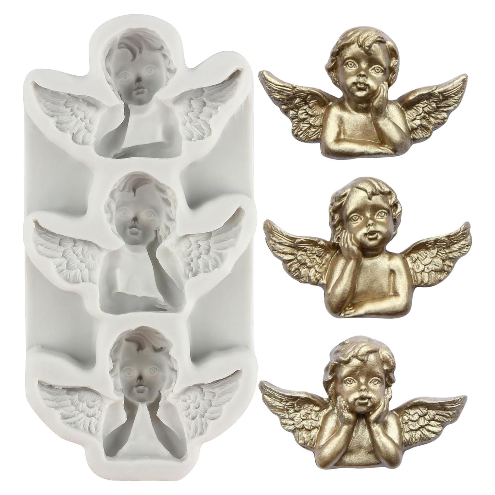 Molde de Silicona Fondant 3D Angel Baby MINFEIDMS 9.57 cm