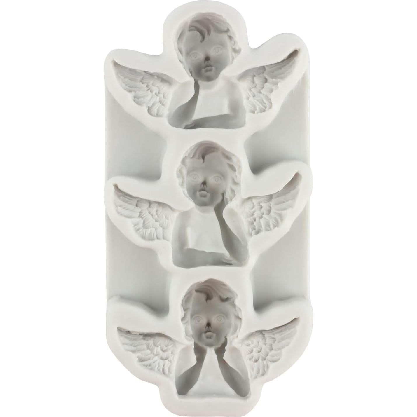 Molde de Silicona Fondant 3D Angel Baby MINFEIDMS 9.57 cm