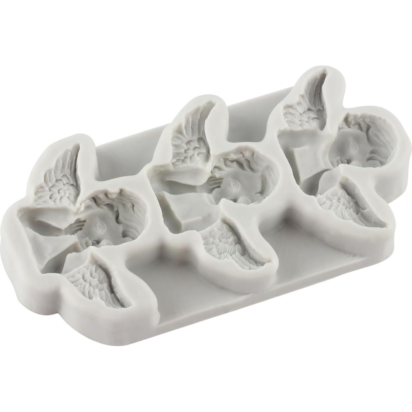 Molde de Silicona Fondant 3D Angel Baby MINFEIDMS 9.57 cm