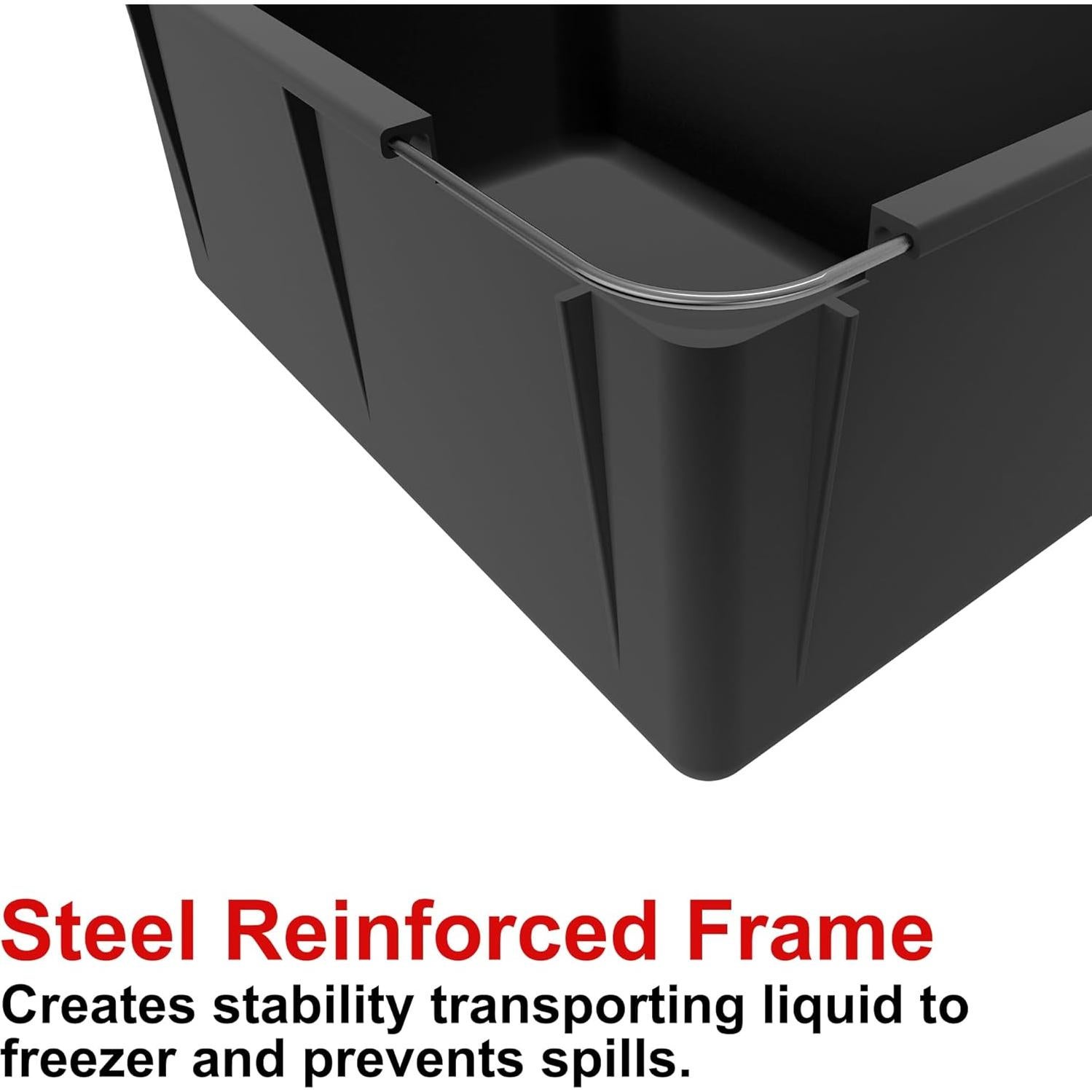 Molde de Hielo Extra Grande Gosmol 5.9 kg Silicona Negro