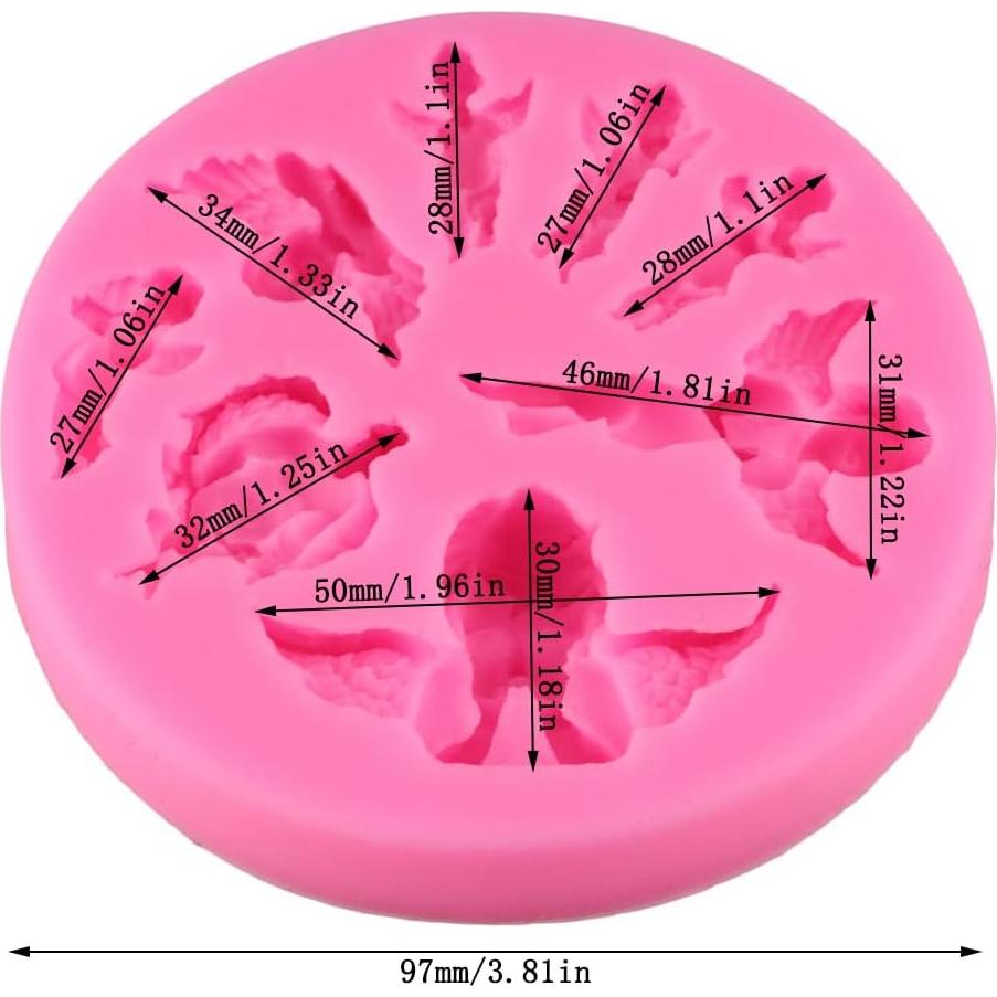 Molde de Silicona 3D Hadas Ángel Playing Mold 10cm