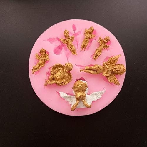 Molde de Silicona 3D Hadas Ángel Playing Mold 10cm