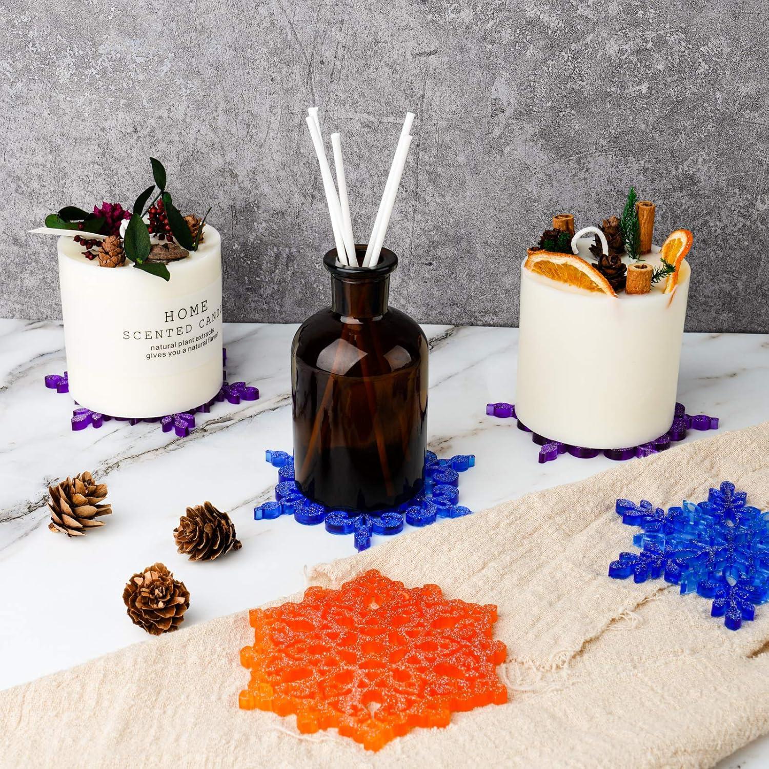 Moldes de Silicona NiArt 4PCS Copo de Nieve 10.6 cm