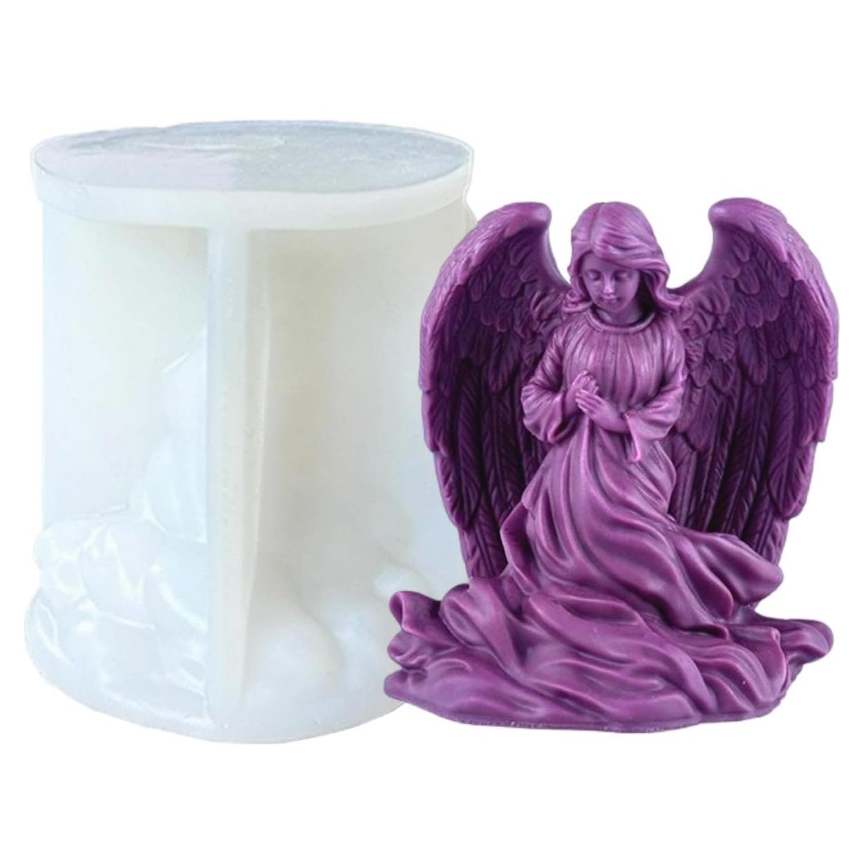 Molde de Silicona Ángel Alado Resnova 9.4x9.9 cm para Jabón y Velas