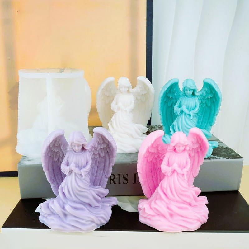 Molde de Silicona Ángel Alado Resnova 9.4x9.9 cm para Jabón y Velas