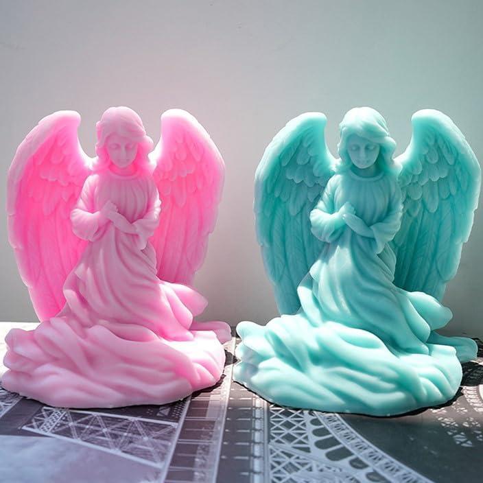 Molde de Silicona Ángel Alado Resnova 9.4x9.9 cm para Jabón y Velas