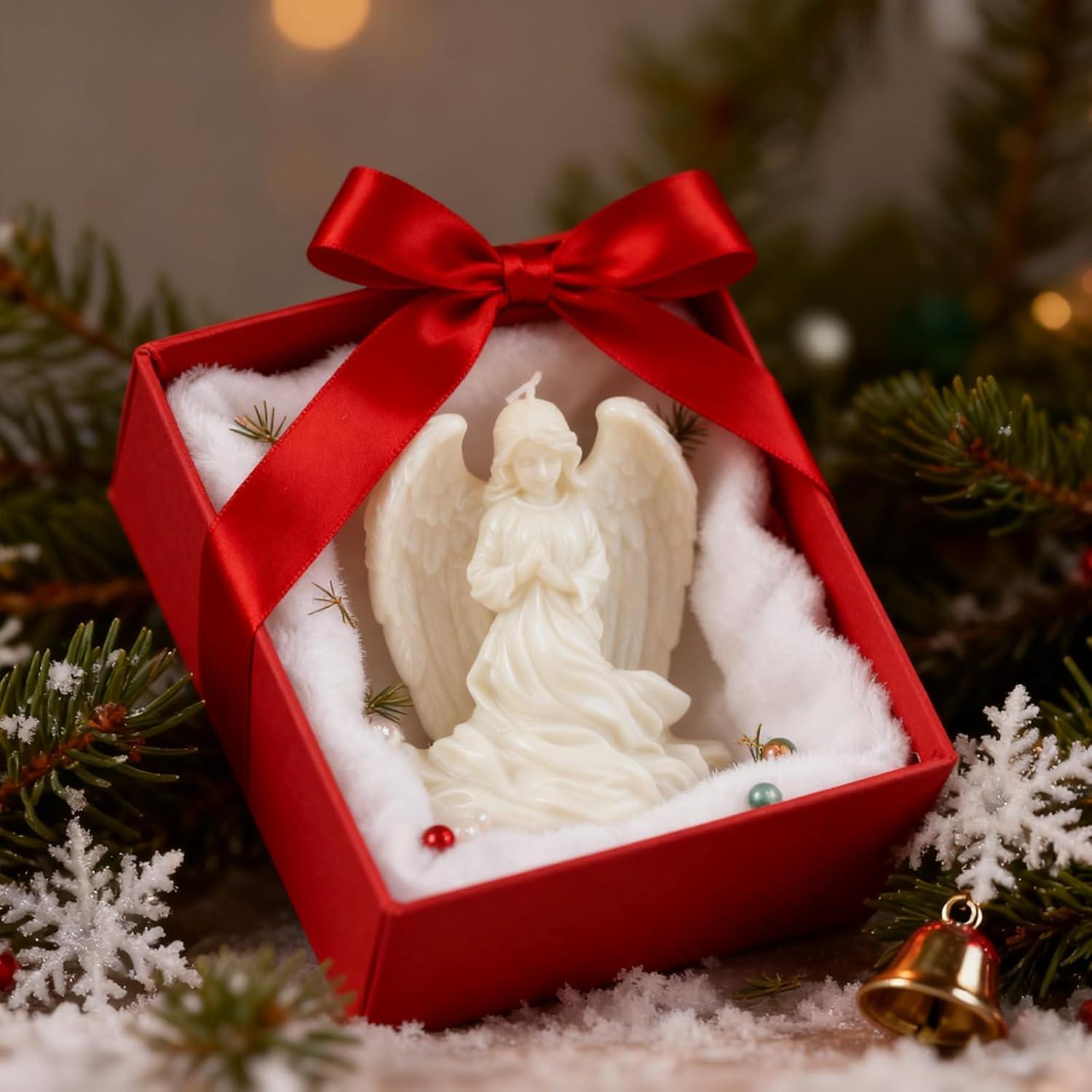 Moldes de Silicona 3D LLPMutu Niña Ángel para Jabón y Velas