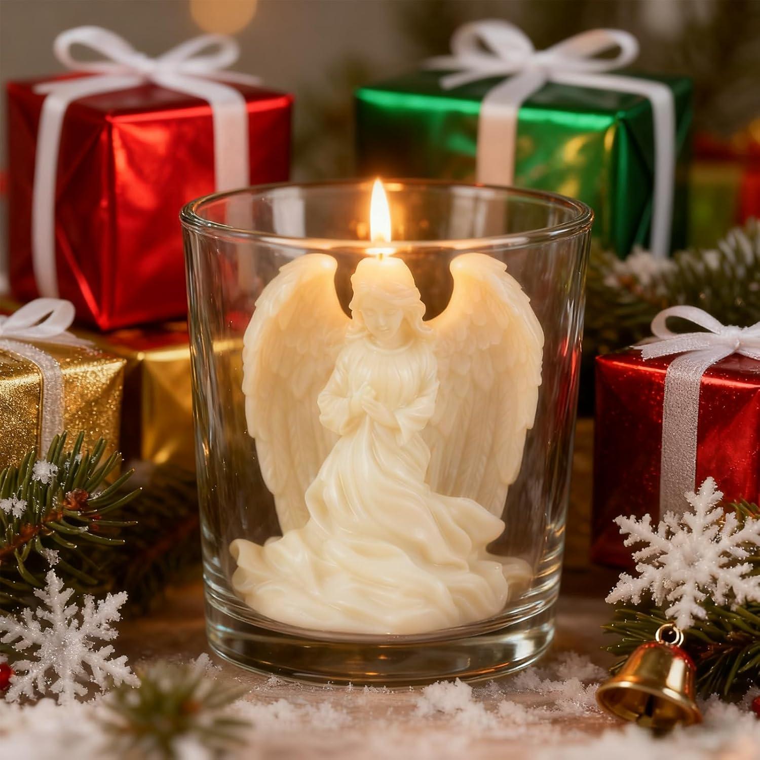 Moldes de Silicona 3D LLPMutu Niña Ángel para Jabón y Velas