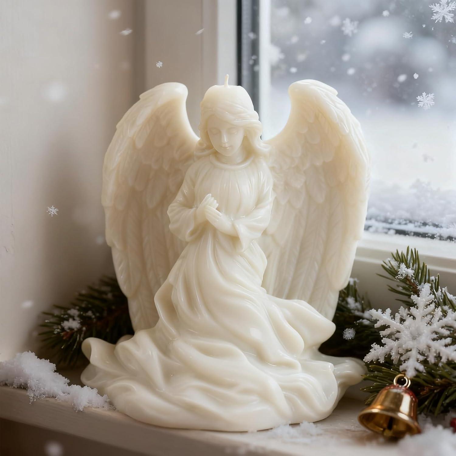 Moldes de Silicona 3D LLPMutu Niña Ángel para Jabón y Velas