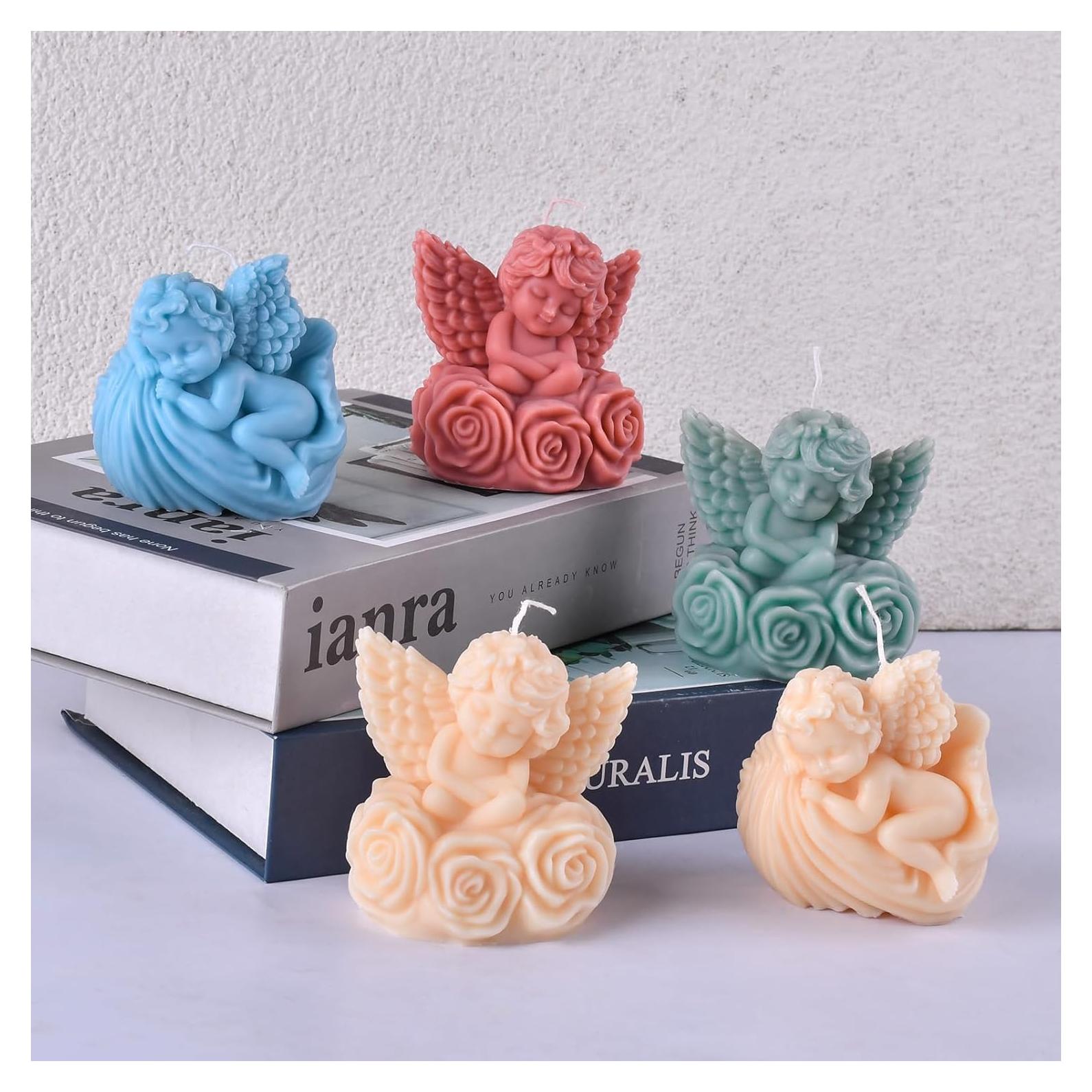 Molde de Silicona para Velas Angelicales HOMYCOCO 2 Piezas